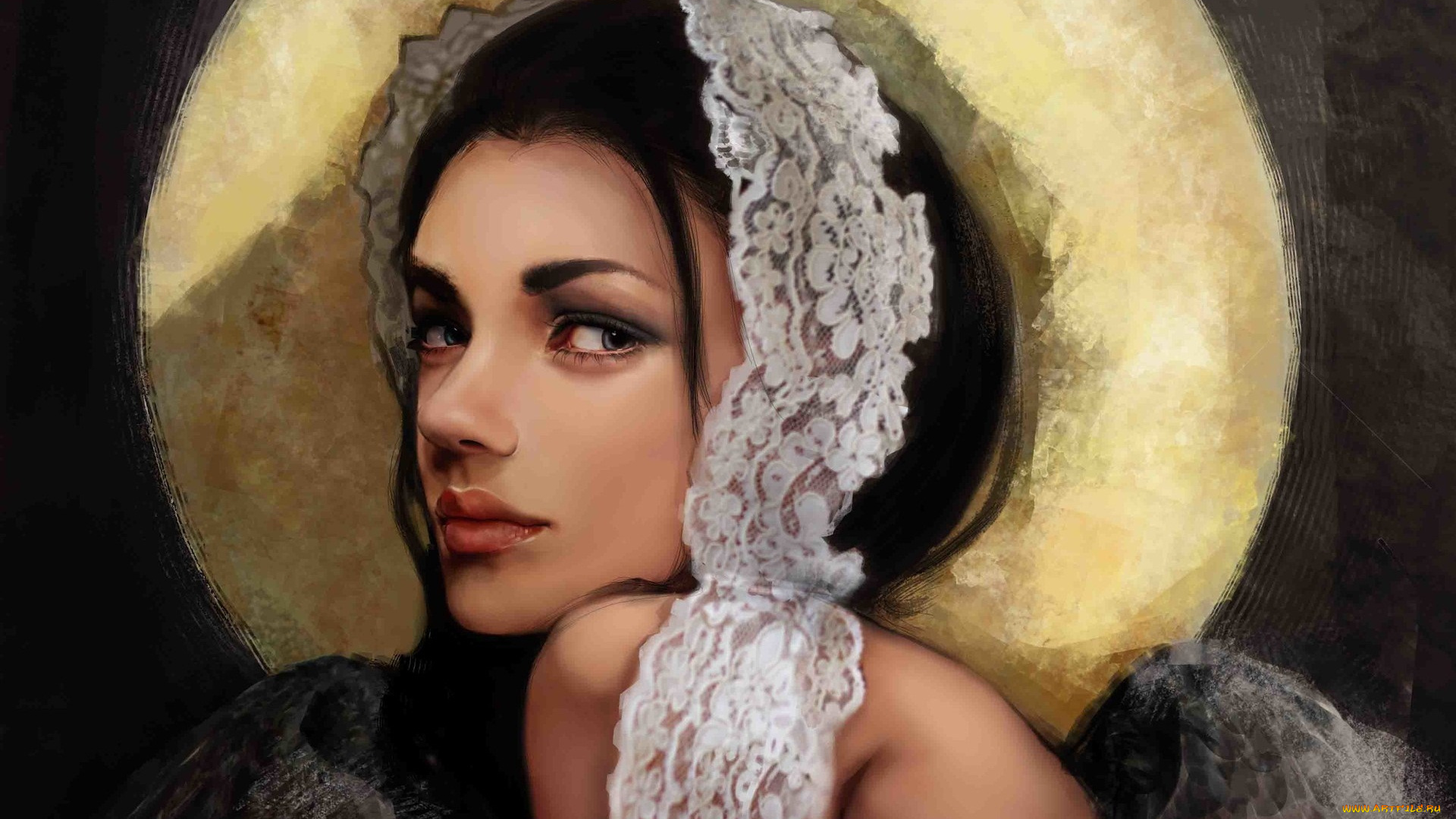 фэнтези, ангелы, девушка, ангел, нимб