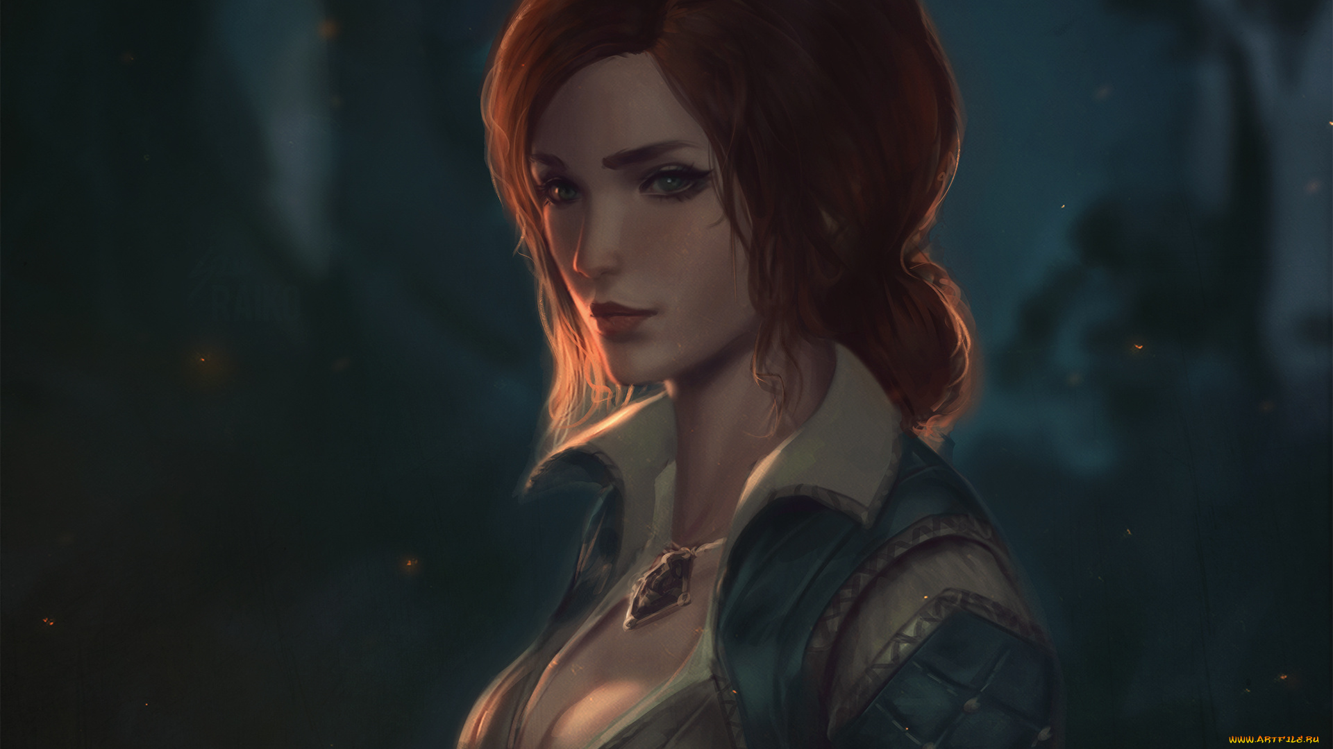 видео, игры, the, witcher, 3, , wild, hunt, арт, девушка