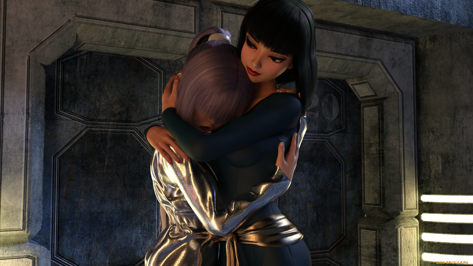 3д, графика, люди, , people, фон, взгляд, девушки