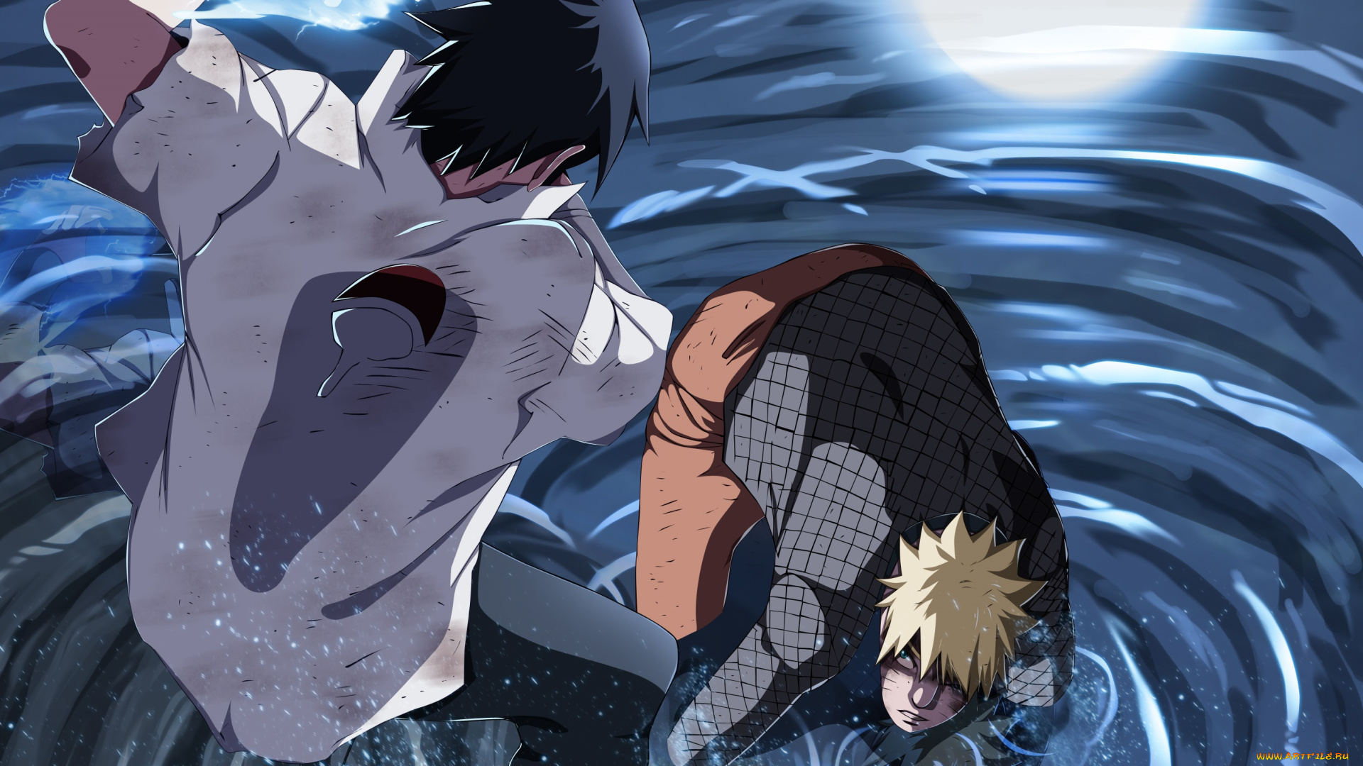 аниме, naruto, саске, наруто