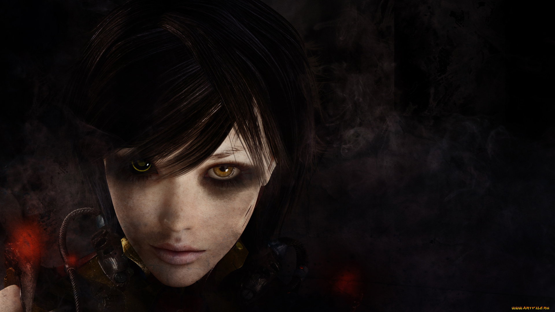 фэнтези, девушки, взгляд, фон, девушка