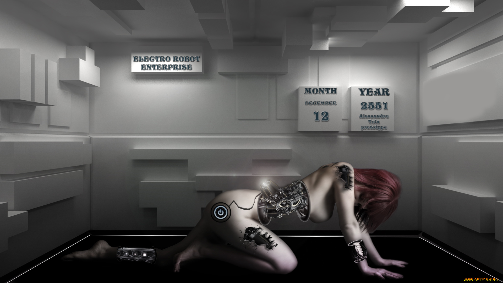 фэнтези, роботы, , киборги, , механизмы, девушка, фон