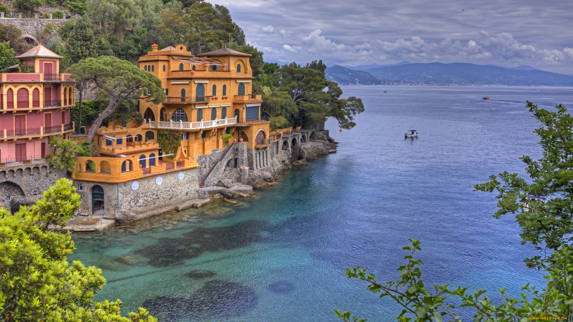 portofino, , liguria, , italy, города, -, пейзажи, побережье