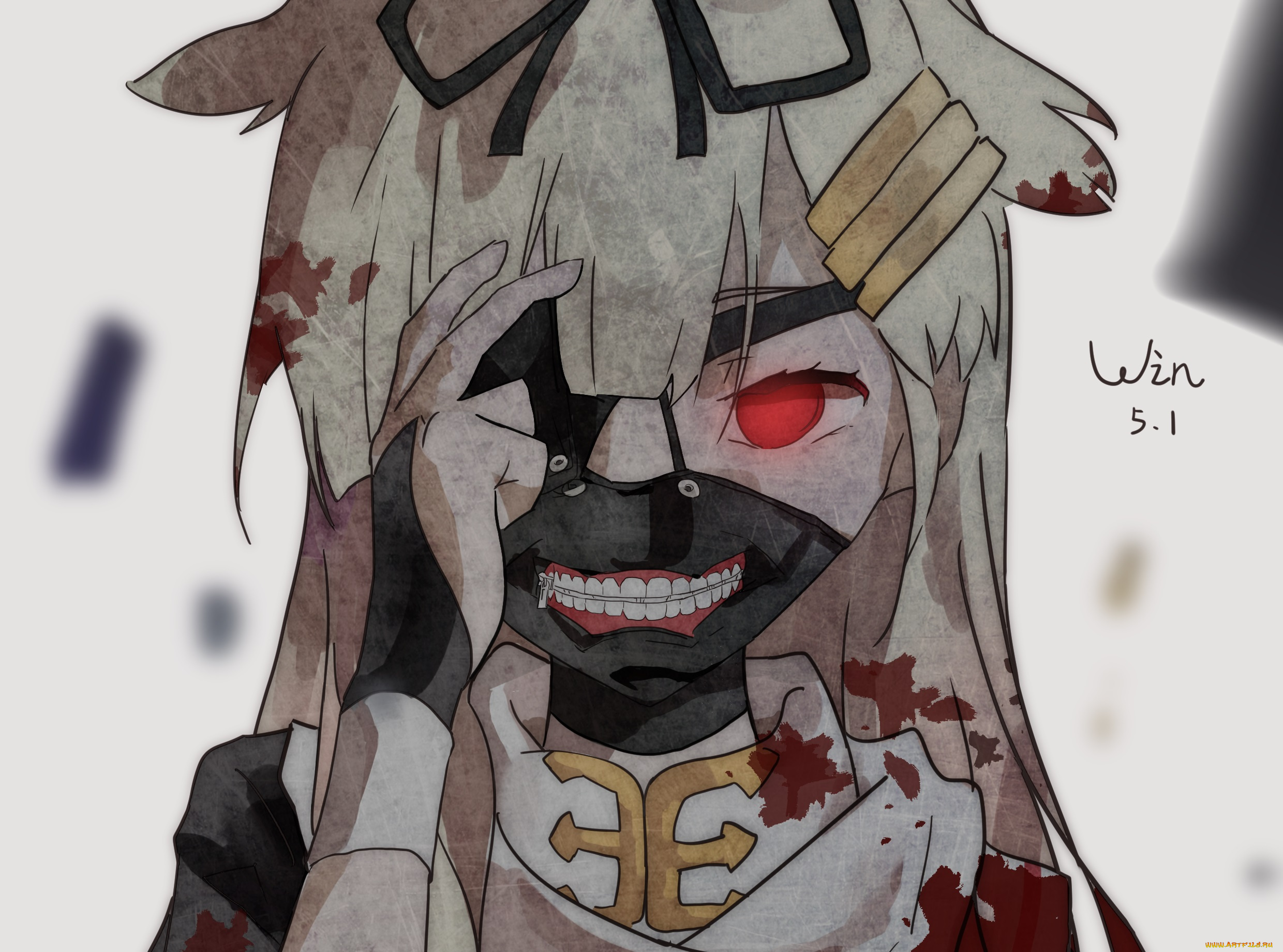 аниме, tokyo, ghoul, взгляд