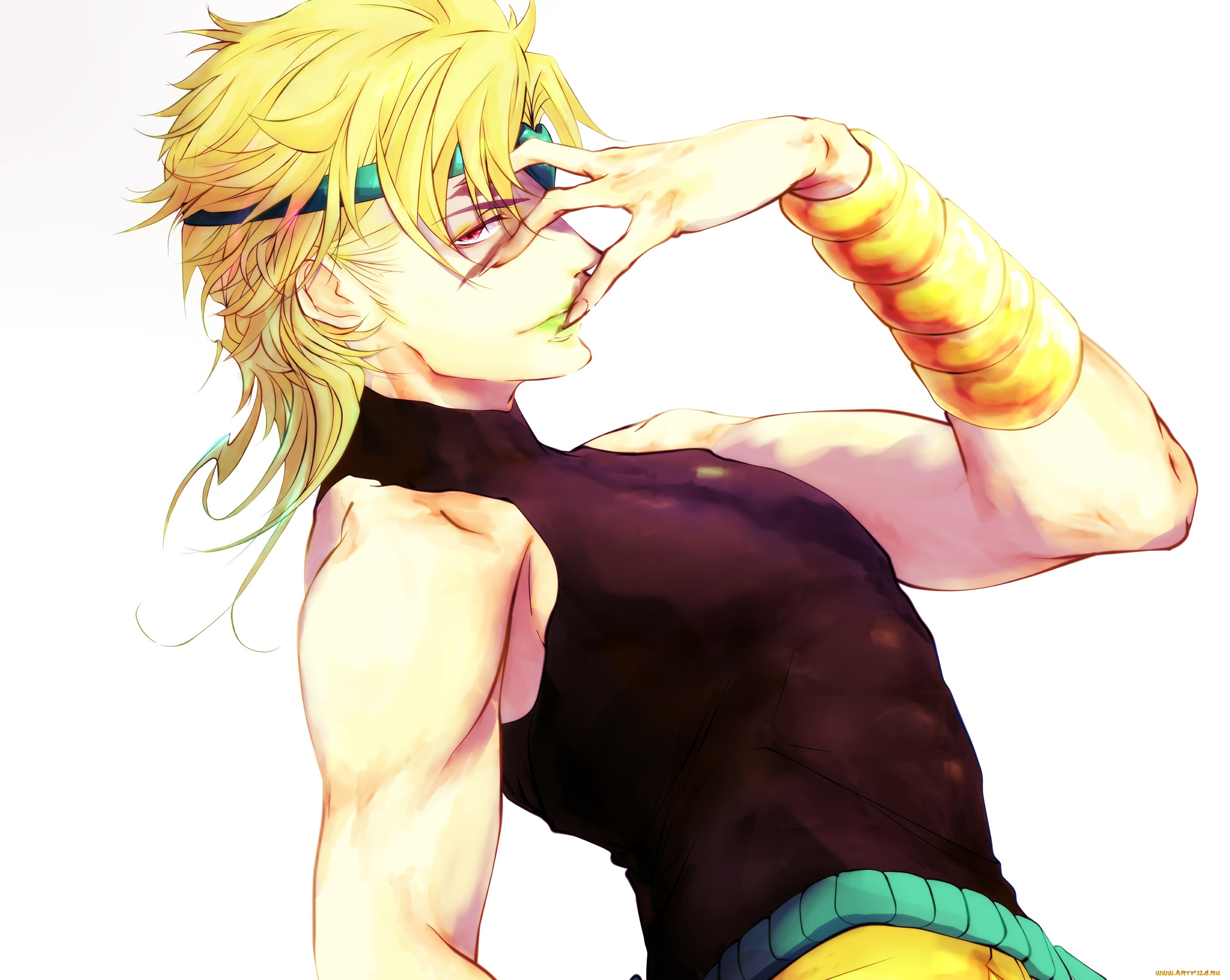 аниме, jojo`s, bizarre, adventure, парень