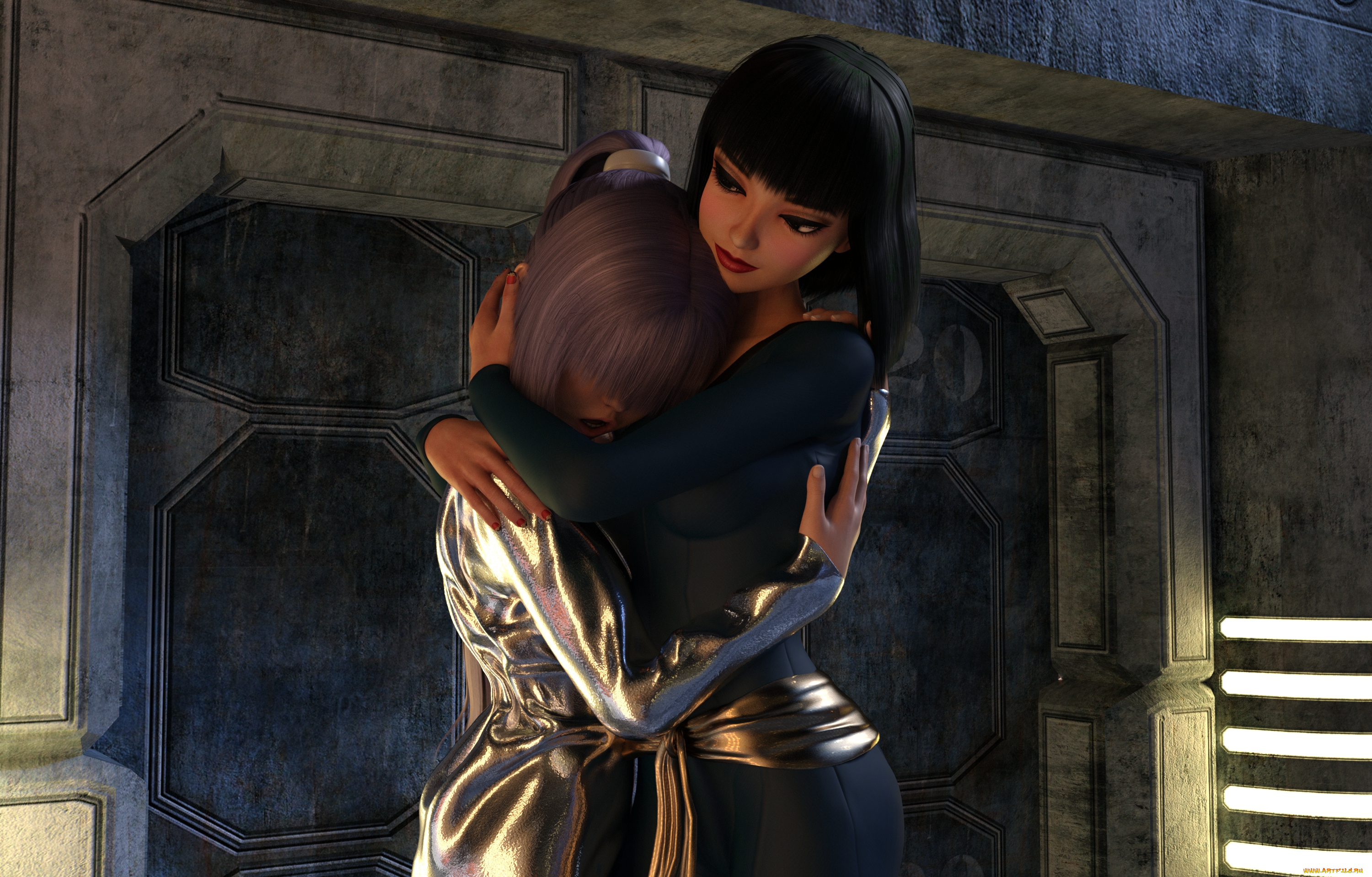 3д, графика, люди, , people, фон, взгляд, девушки