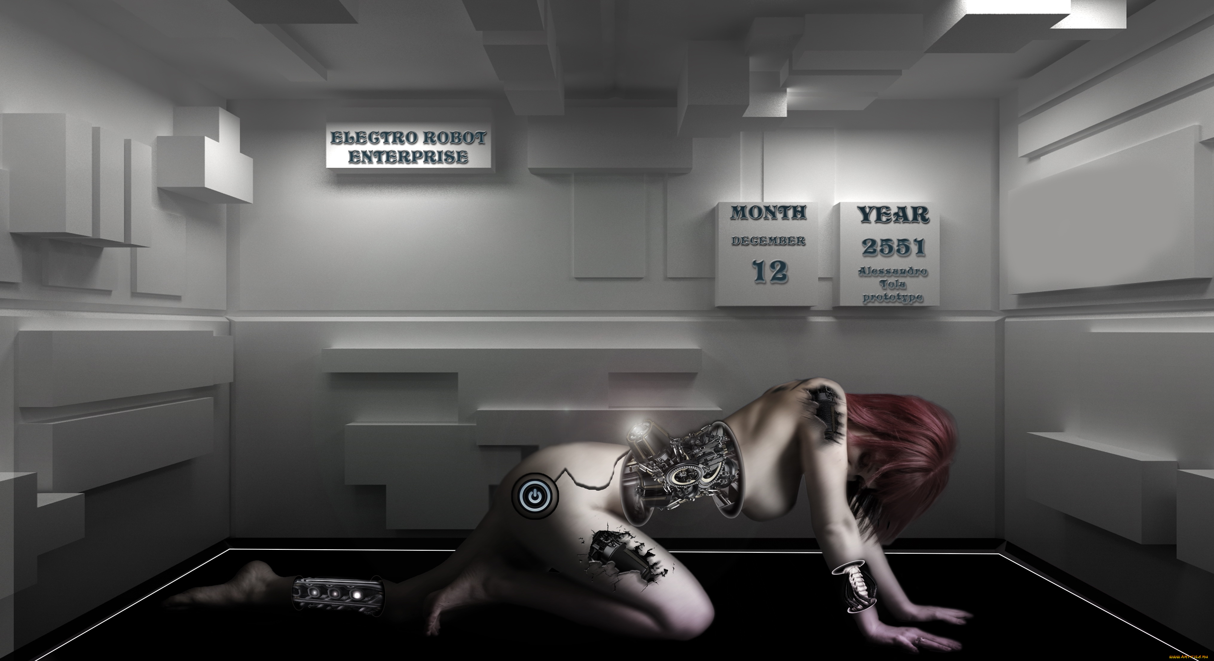 фэнтези, роботы, , киборги, , механизмы, девушка, фон