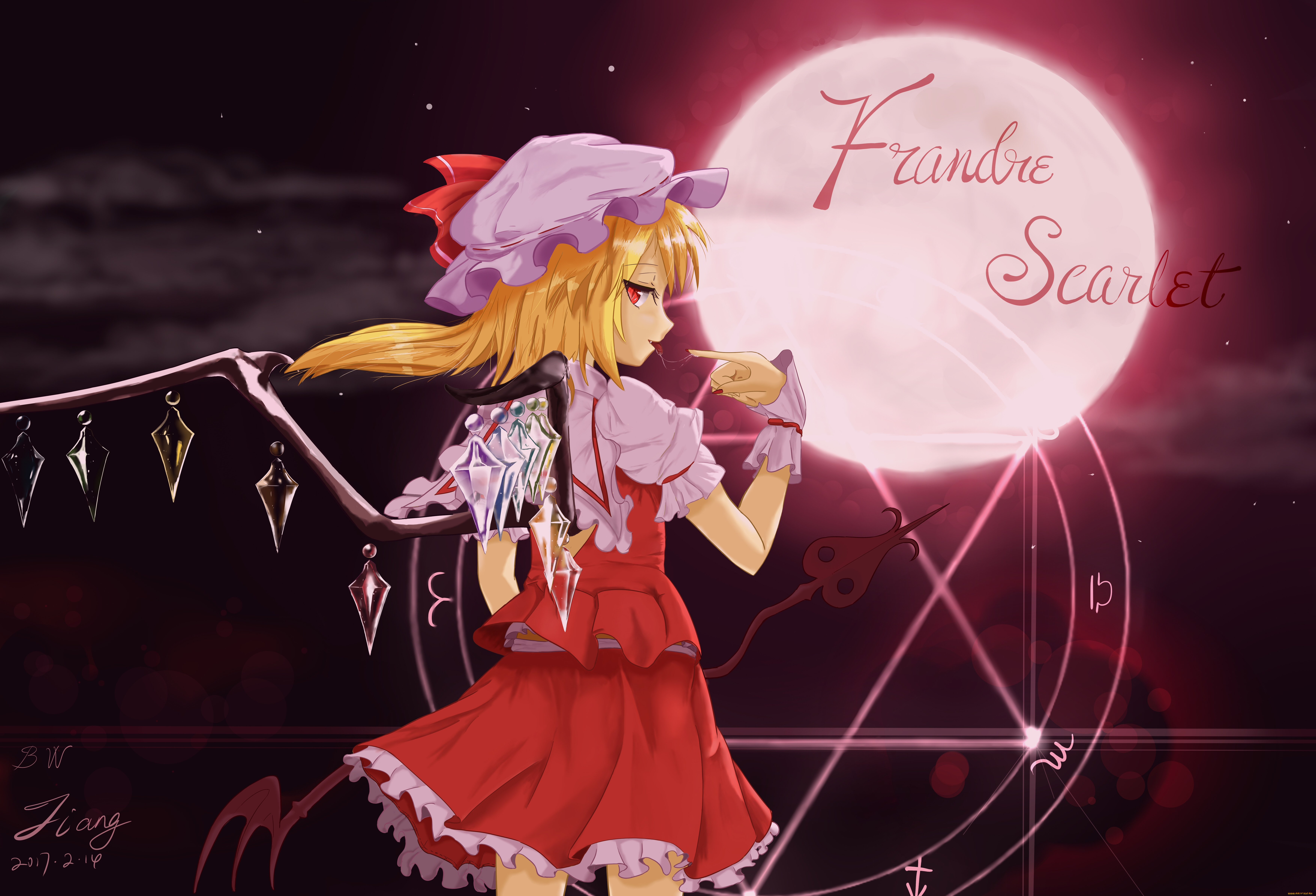 аниме, touhou, flandre, scarlet