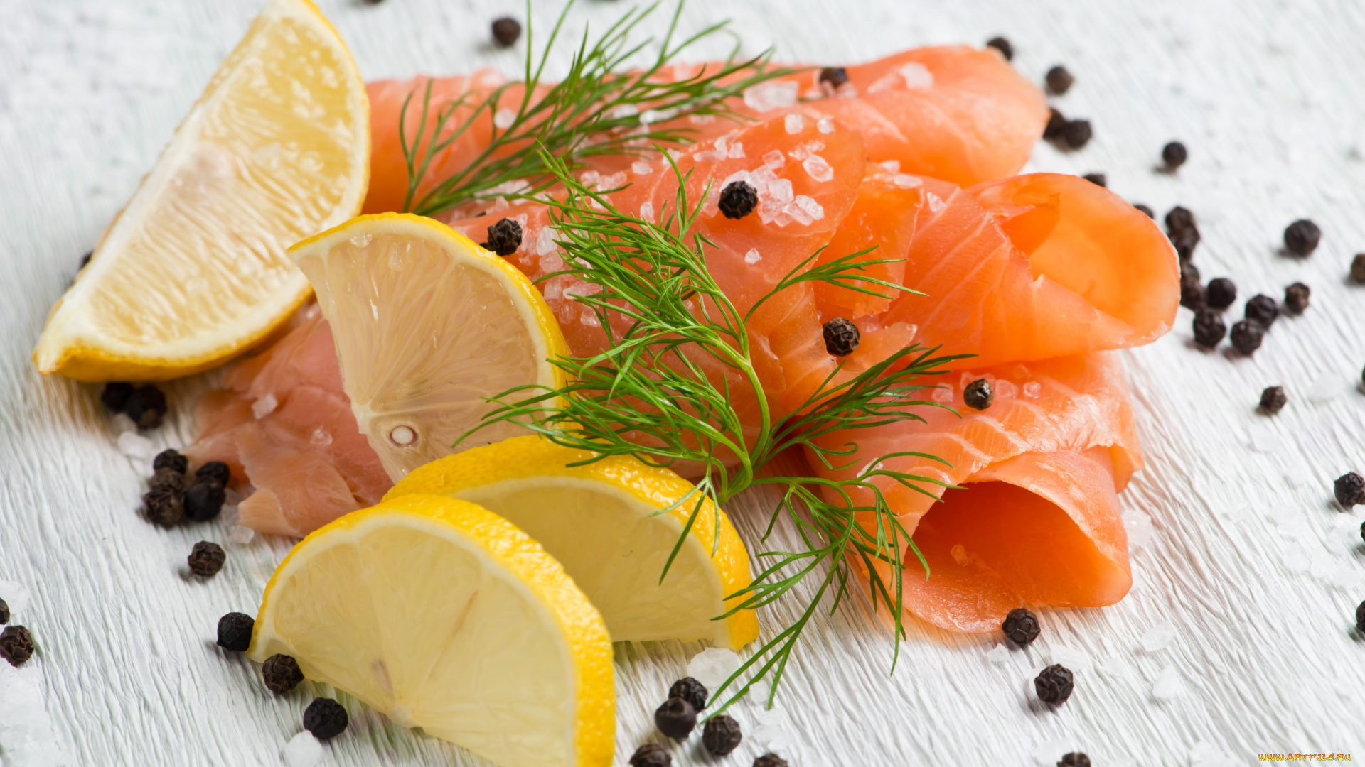 еда, рыба, , морепродукты, , суши, , роллы, перец, соль, укроп, лимон