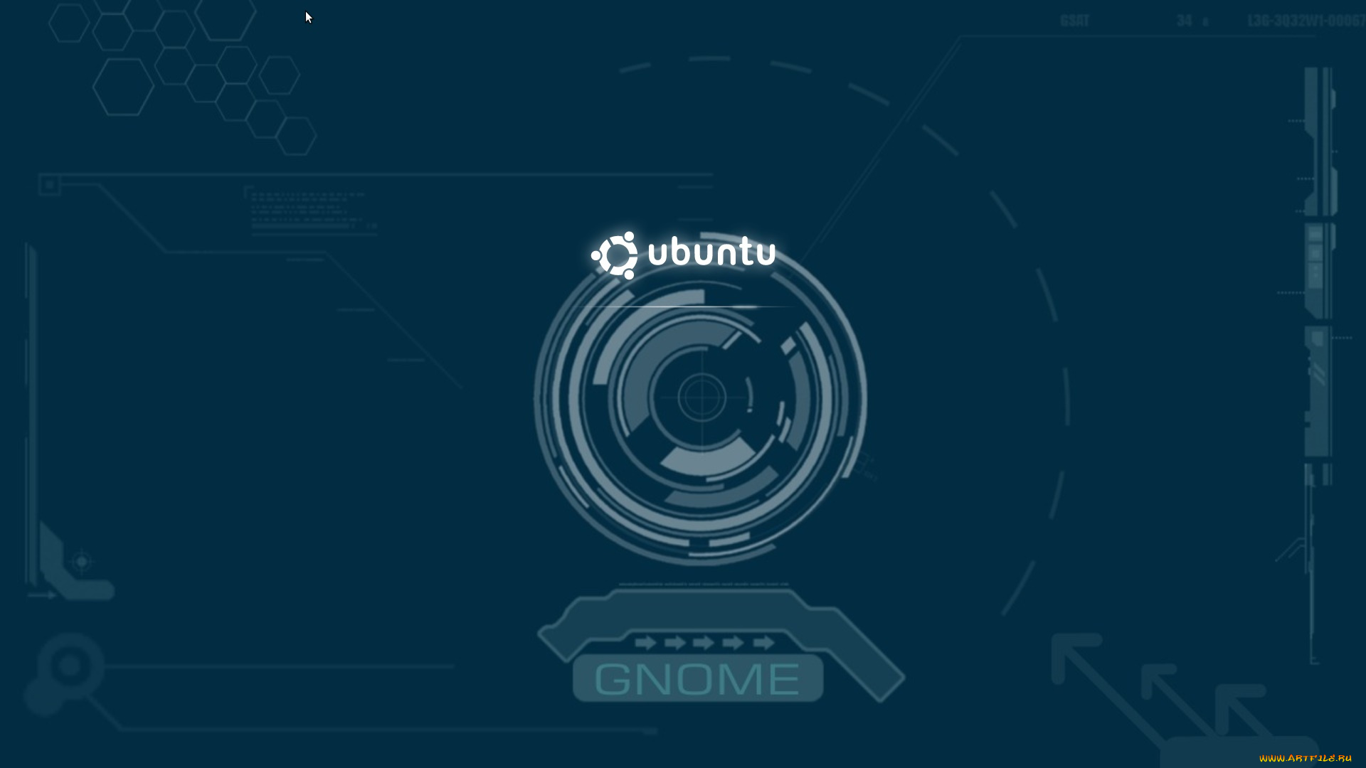 компьютеры, ubuntu, linux, фон, логотип