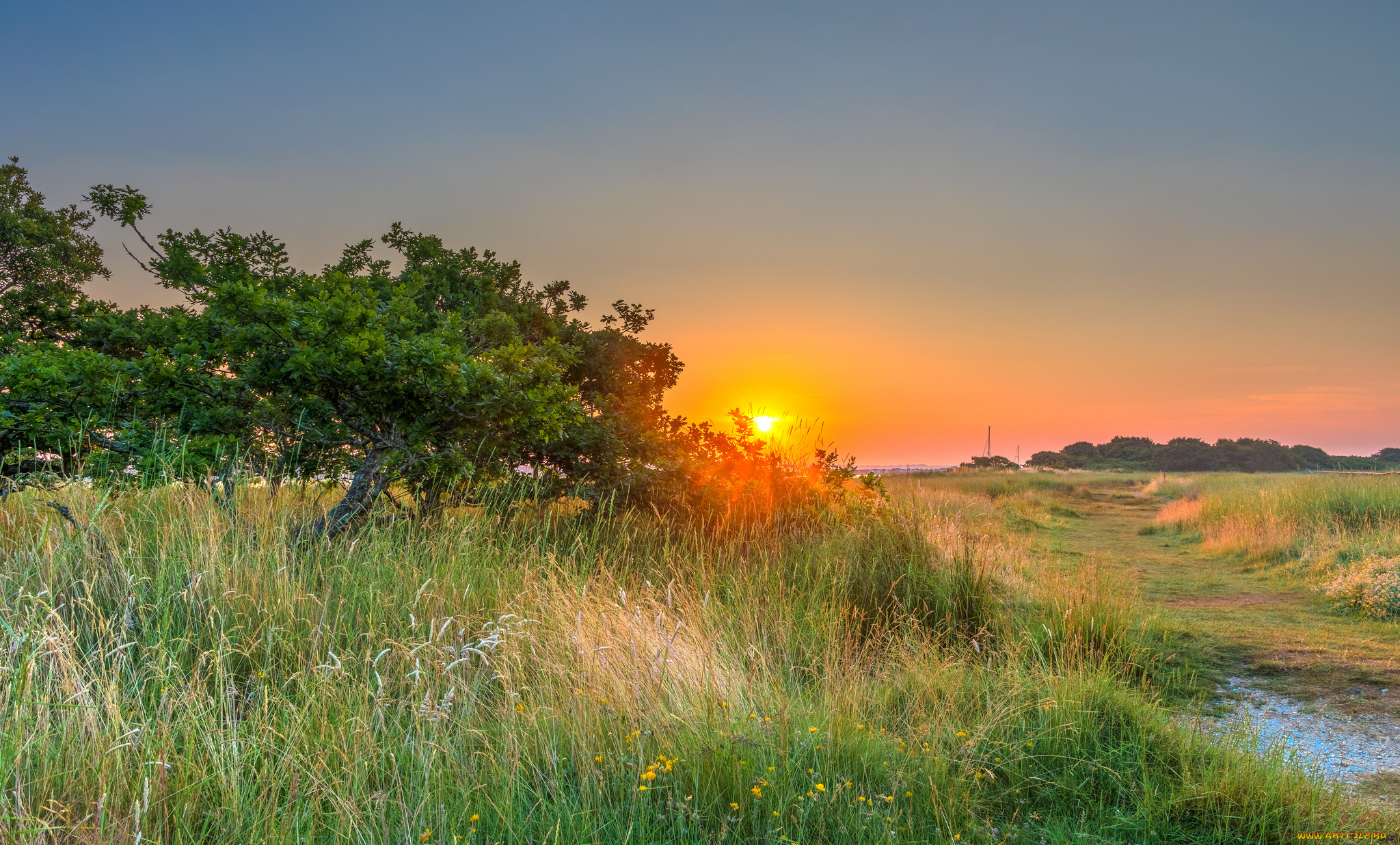 природа, восходы, закаты, простор
