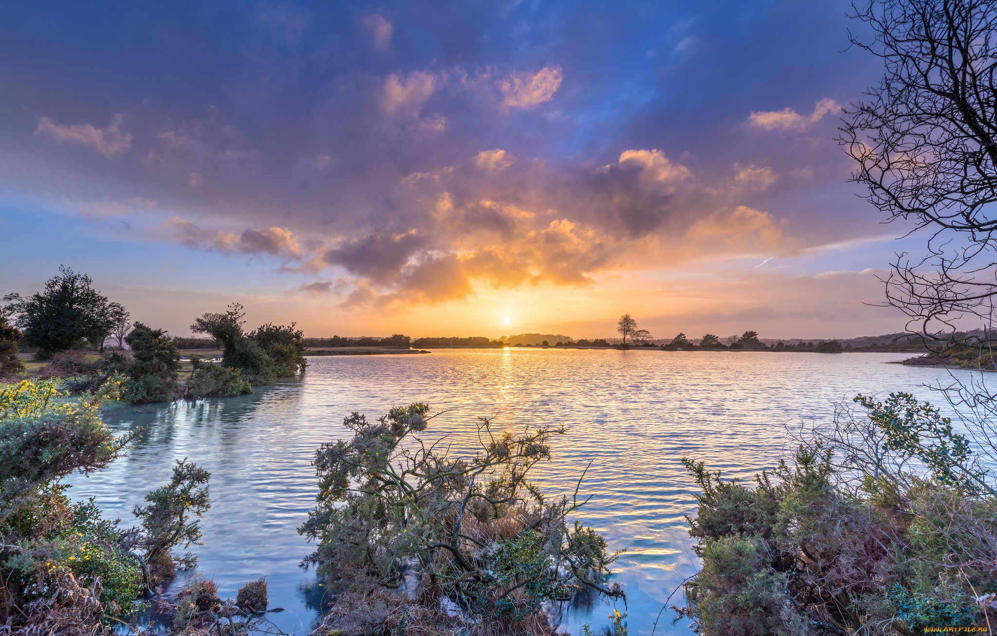 природа, восходы, закаты, простор