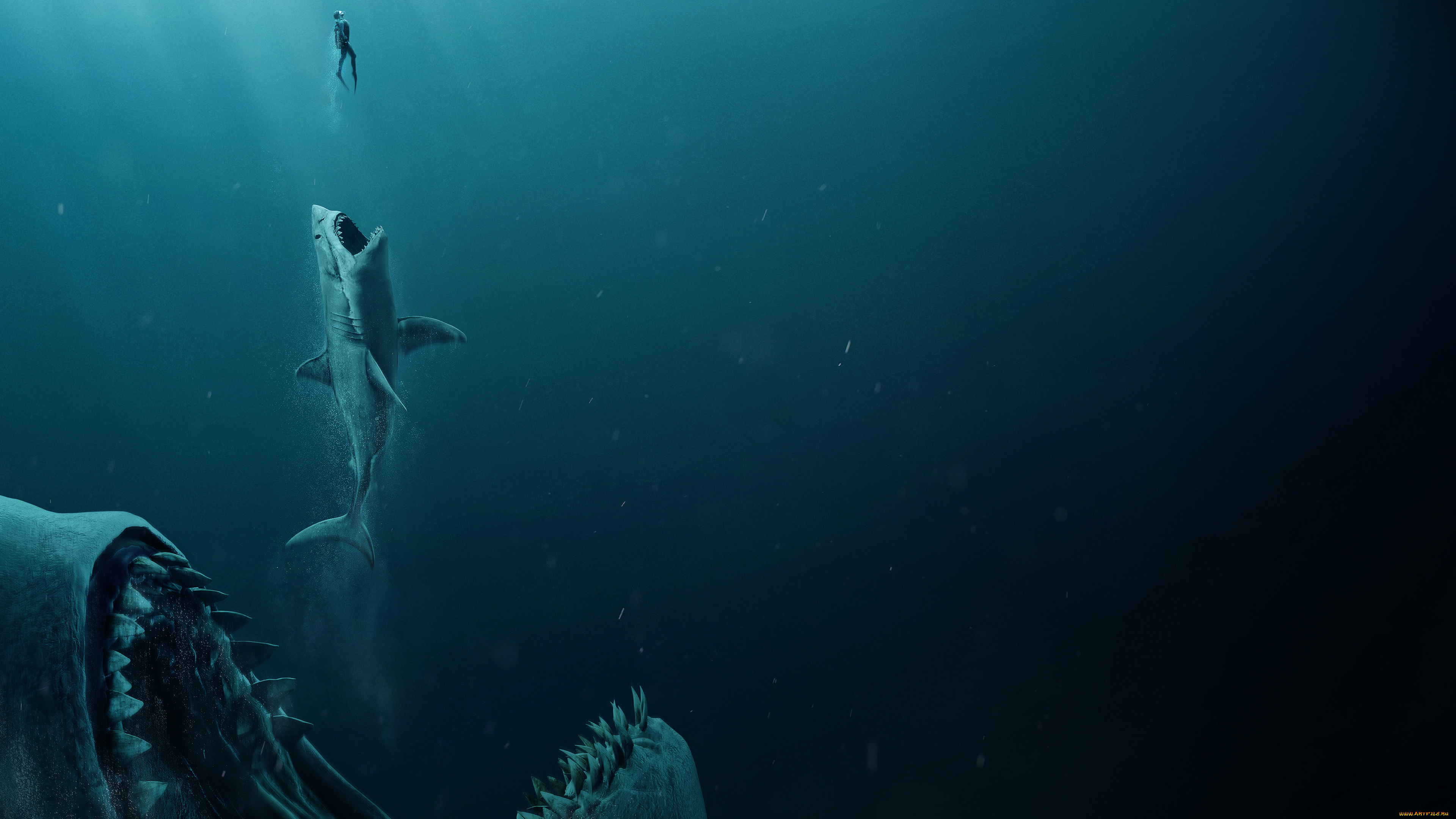 кино, фильмы, the, meg, the, meg, приключение, horror, action