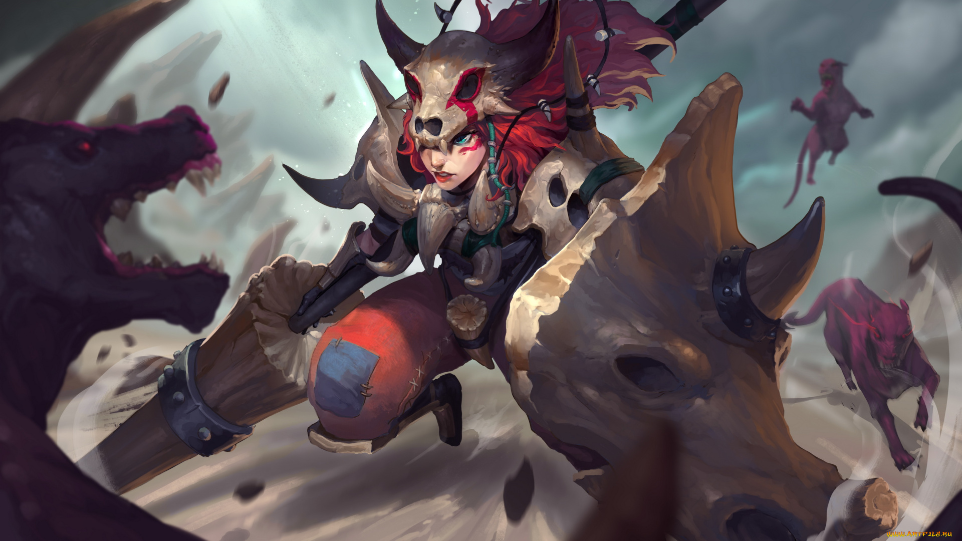 фэнтези, девушки, девушка, фон, униформа