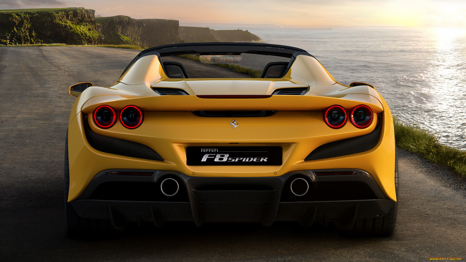 ferrari, f8, spider, 2020, автомобили, ferrari, f8, spider, 2020, жгучая, девушка, из, италии