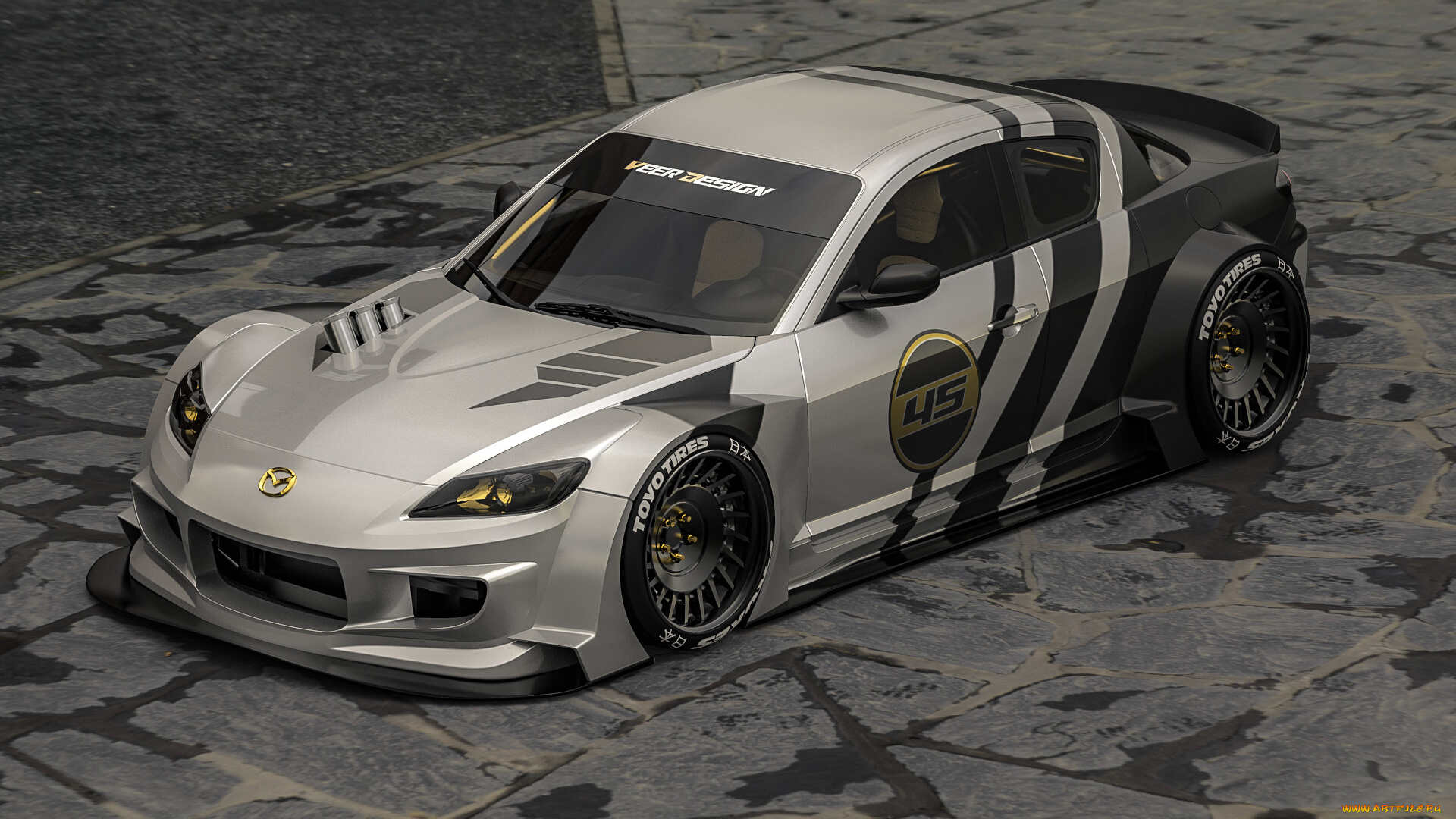 mazda, rx-8, автомобили, 3д, mazda, rx8, роторное, чудовище, japan, legend, японская, легенда