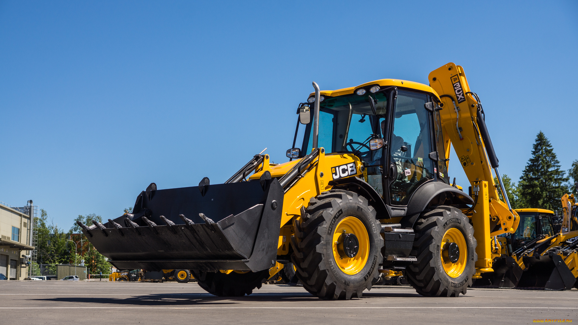 техника, фронтальные, погрузчики, jcb