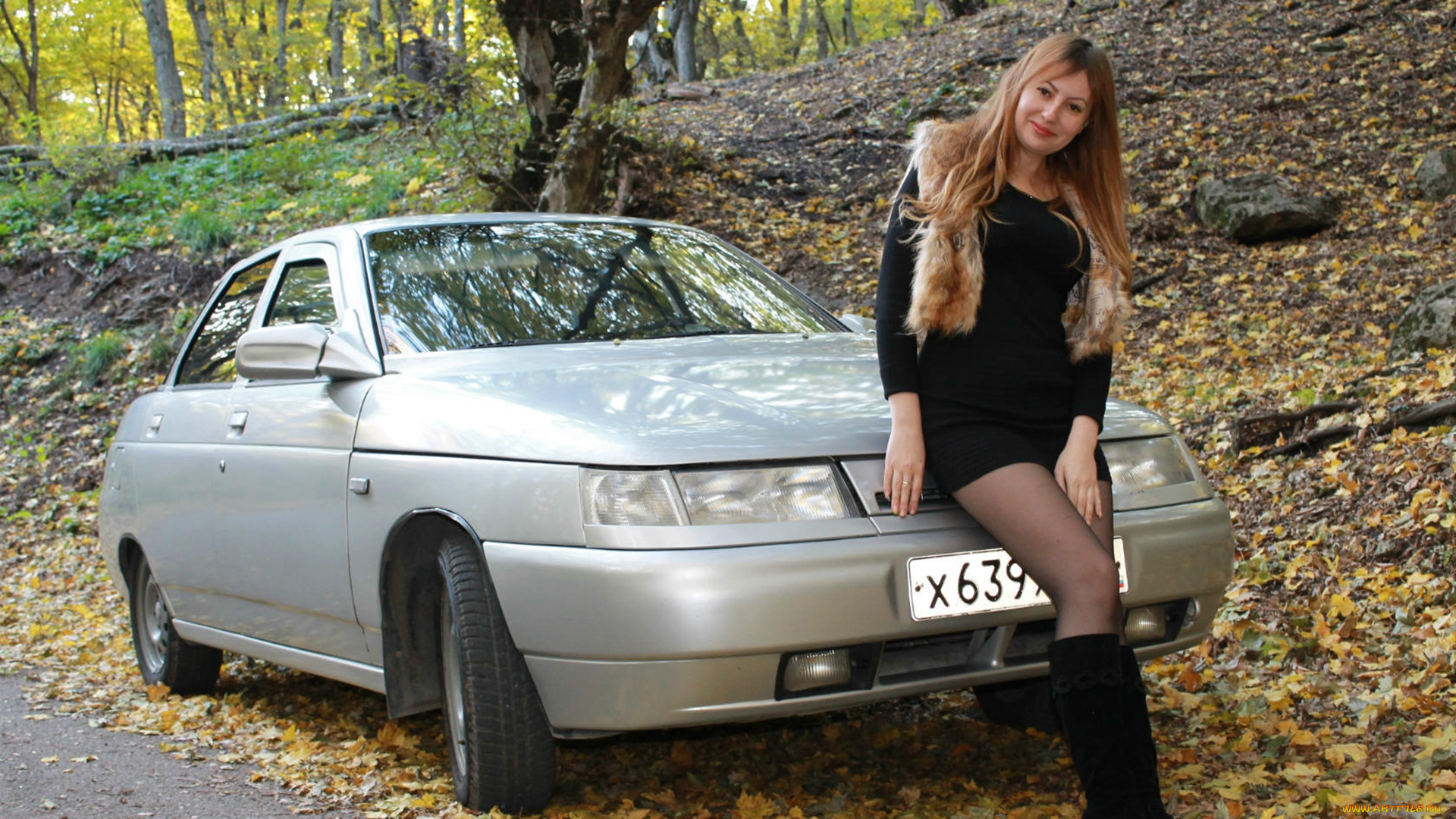 ваз-, 2110, автомобили, -авто, с, девушками, ваз-, 2110, лада, автомобиль, лес, девушка, ножки