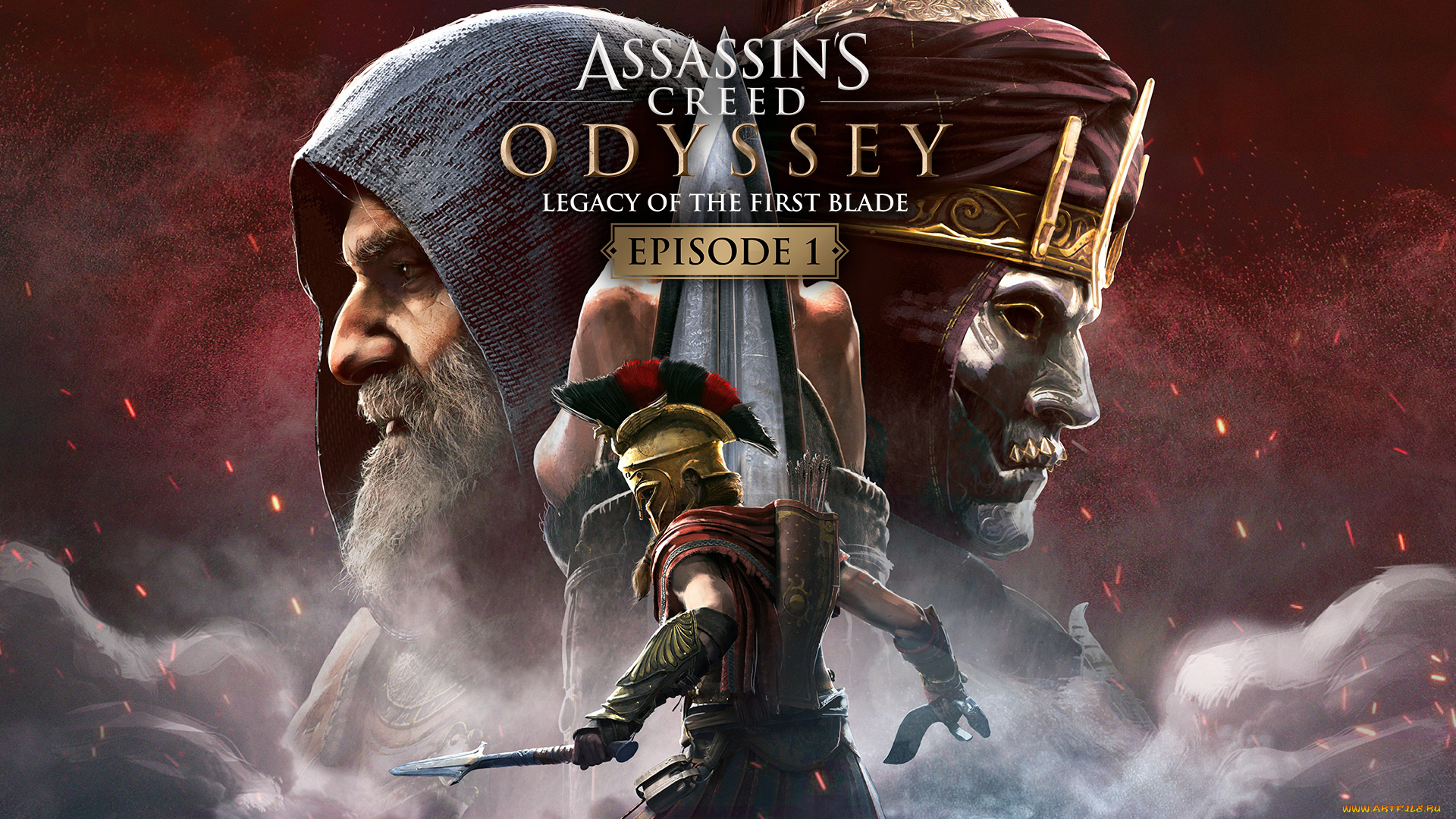 видео, игры, assassin’s, creed, , , odyssey, assassins, creed, odyssey, постер, видеоигры, legacy, of, the, first, blade, ubisoft