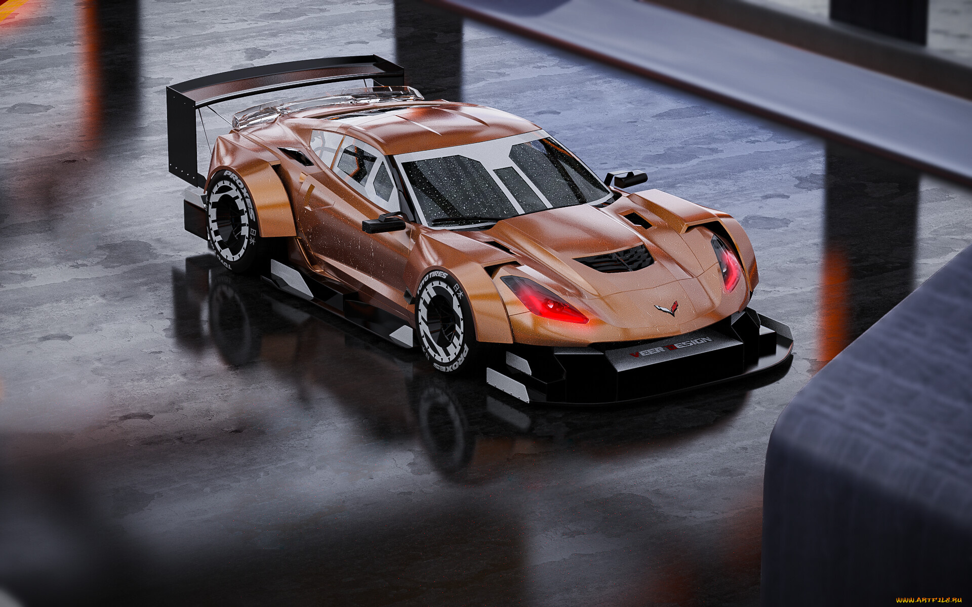 chevrolet, corvette, автомобили, 3д, chevrolet, corvette, stingray, американский, зверь, на, колёсах