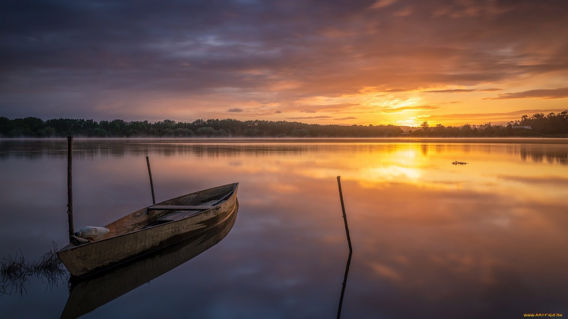 корабли, лодки, , шлюпки, озеро, лодка, закат