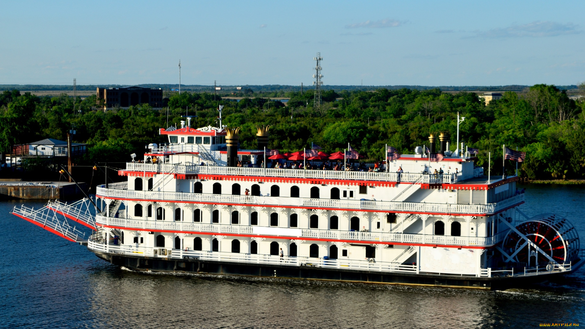 корабли, пароходы, круизный, пароход