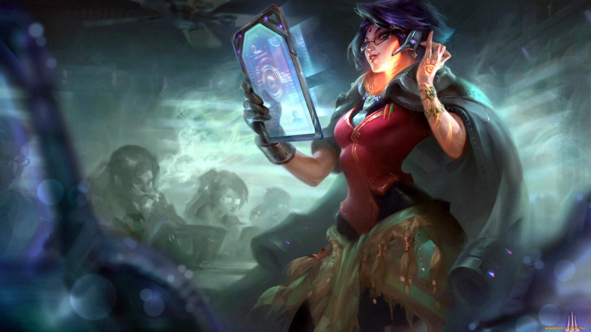 видео, игры, mythgard, девушка, гаджет