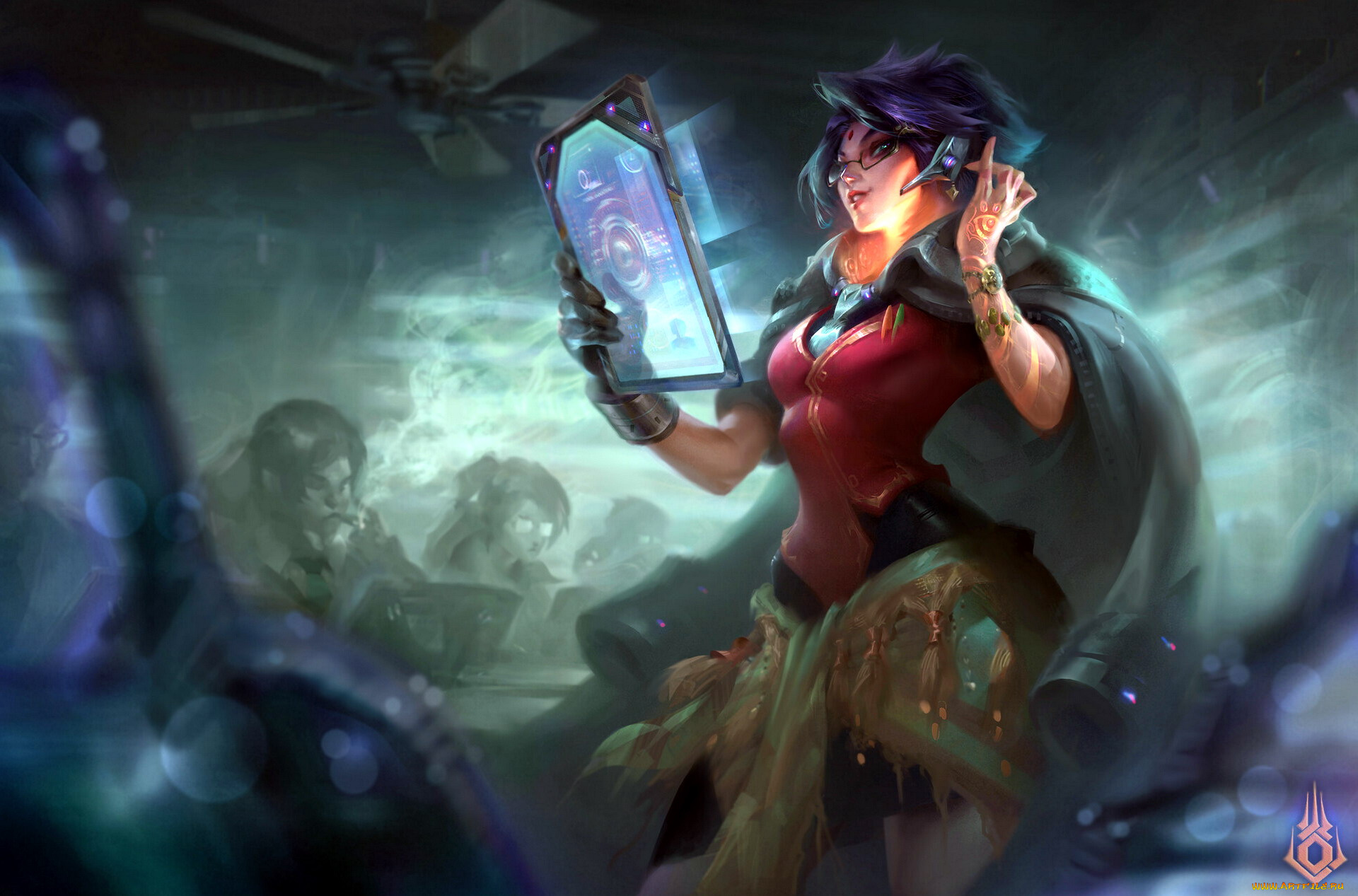 видео, игры, mythgard, девушка, гаджет