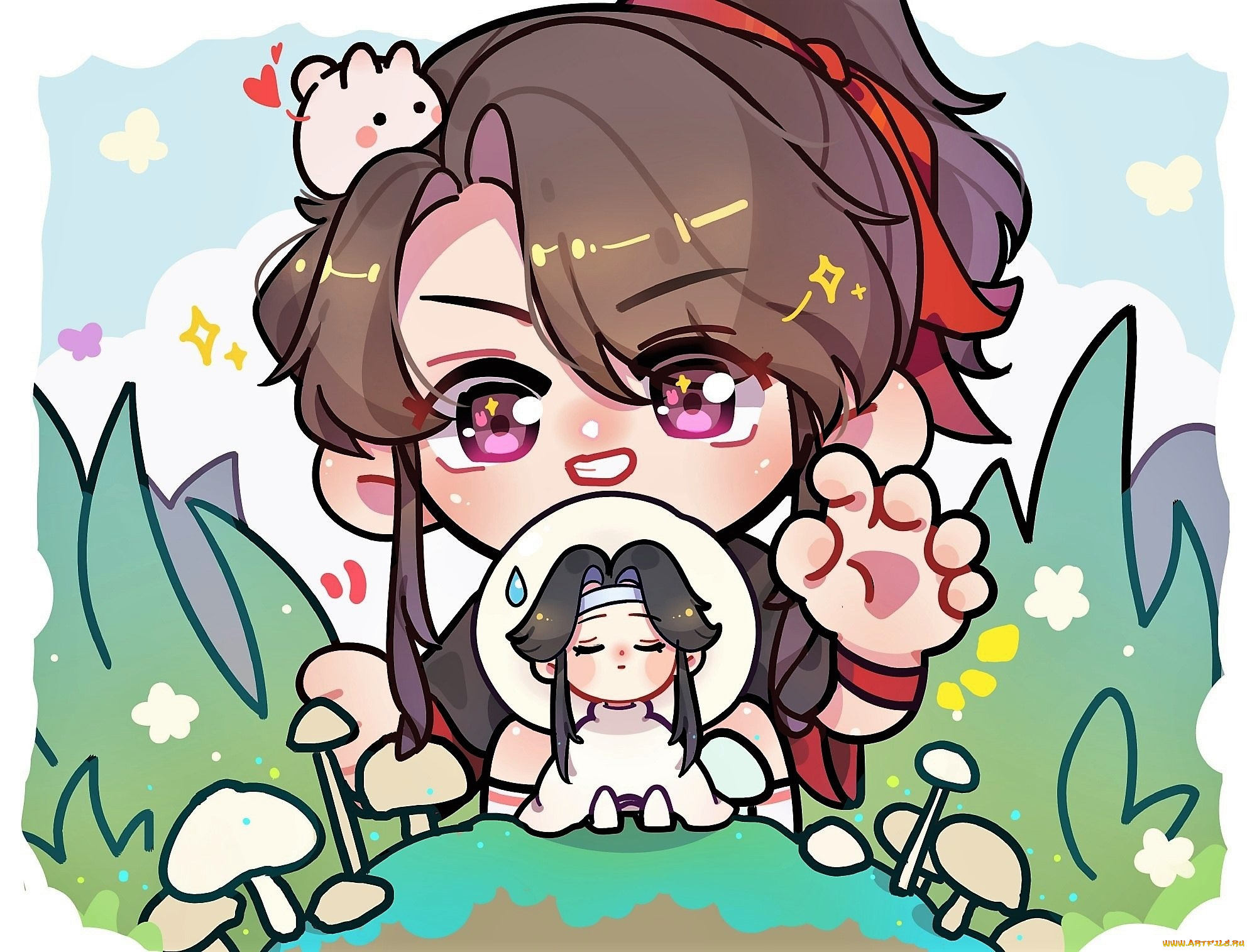 аниме, mo, dao, zu, shi, вэй, усянь, лань, ванцзы