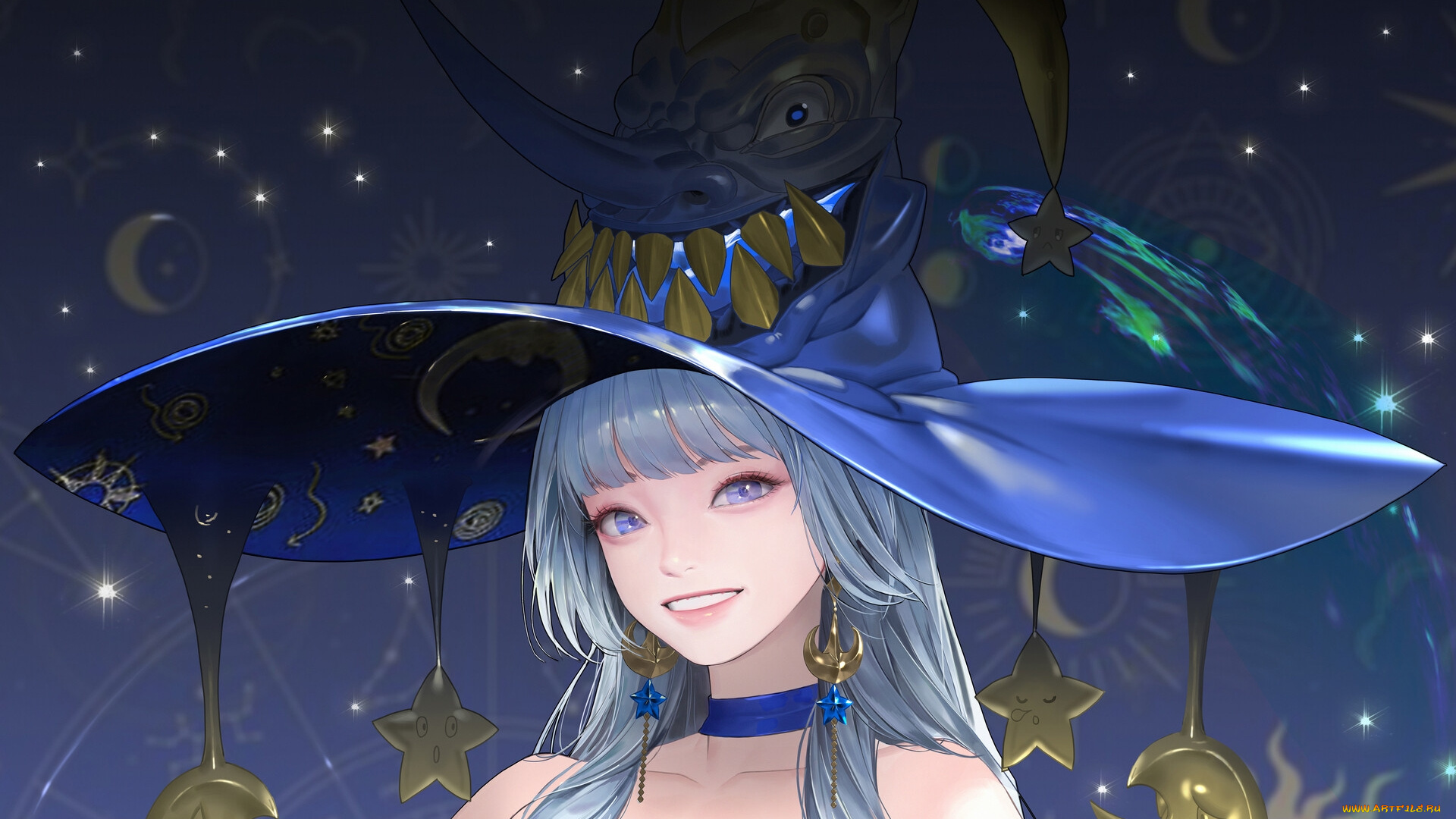 аниме, магия, , колдовство, , halloween, девушка