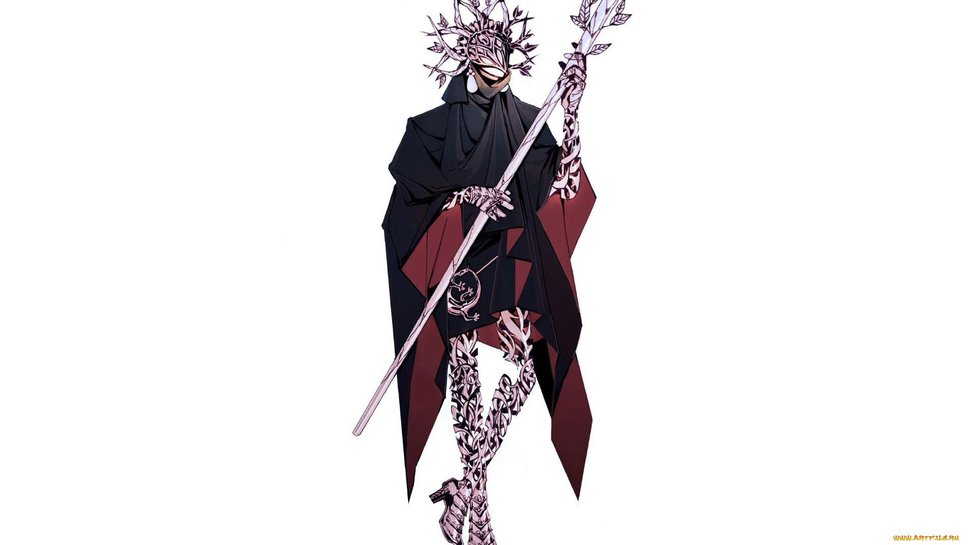 фэнтези, маги, , волшебники, фигура, орнамент, плащ, посох