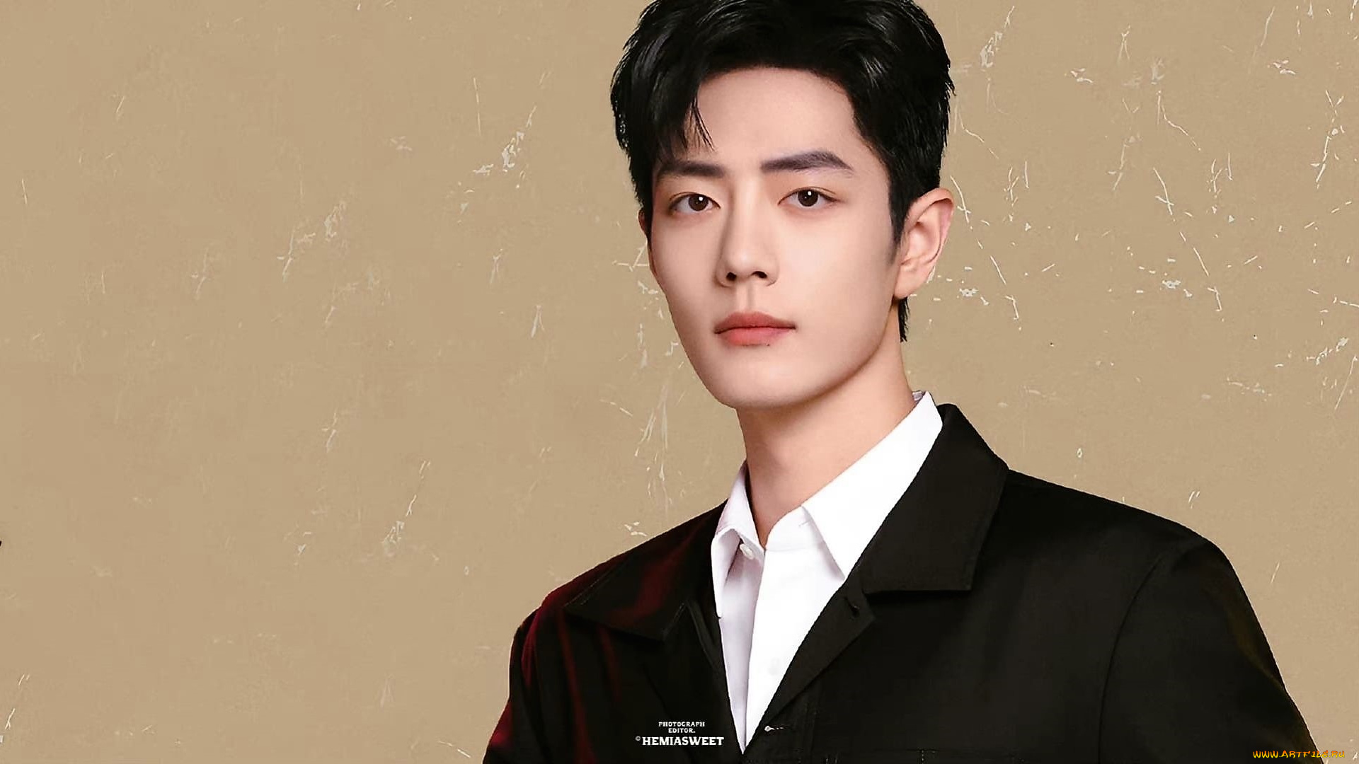 мужчины, xiao, zhan, актер, лицо, пиджак