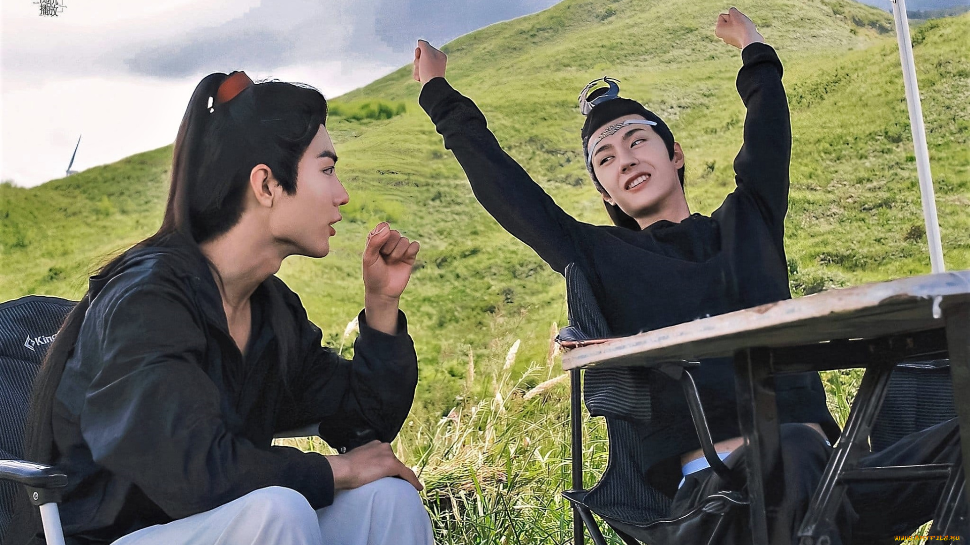 разное, знаменитости, сяо, чжань, ван, ибо, стол, костюмы