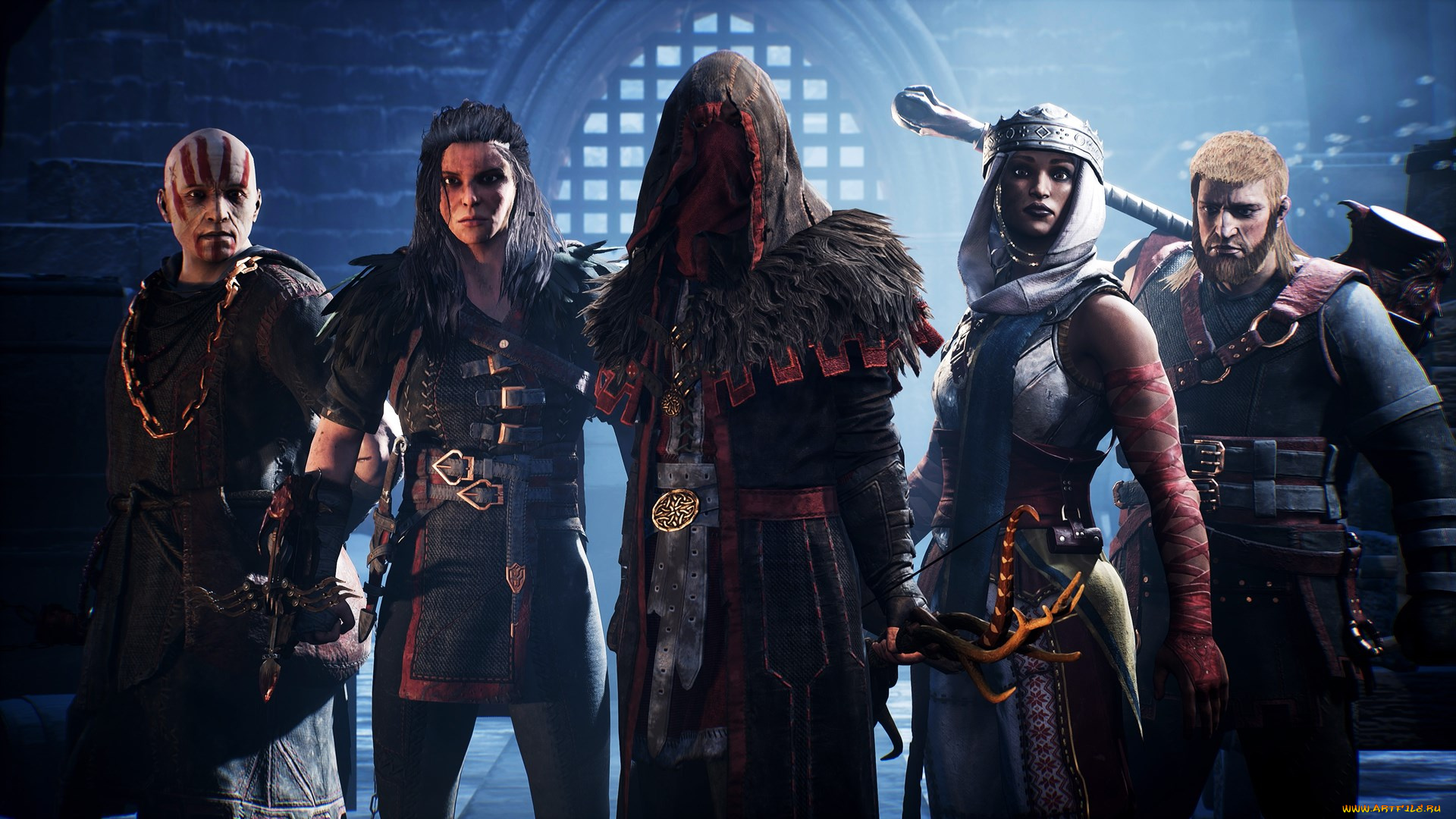 видео, игры, hood, , outlaws, &, legends, персонажи, образы, маски, оружие