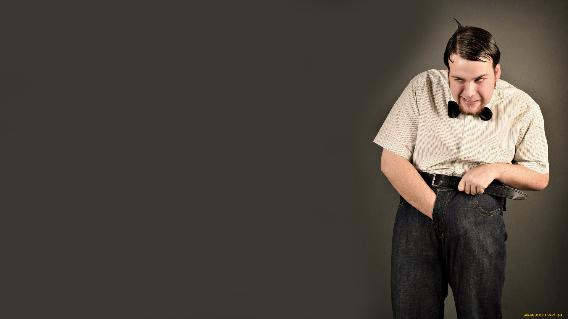 юмор, и, приколы, извращенец, рубашка, брюки, ремень, бабочка