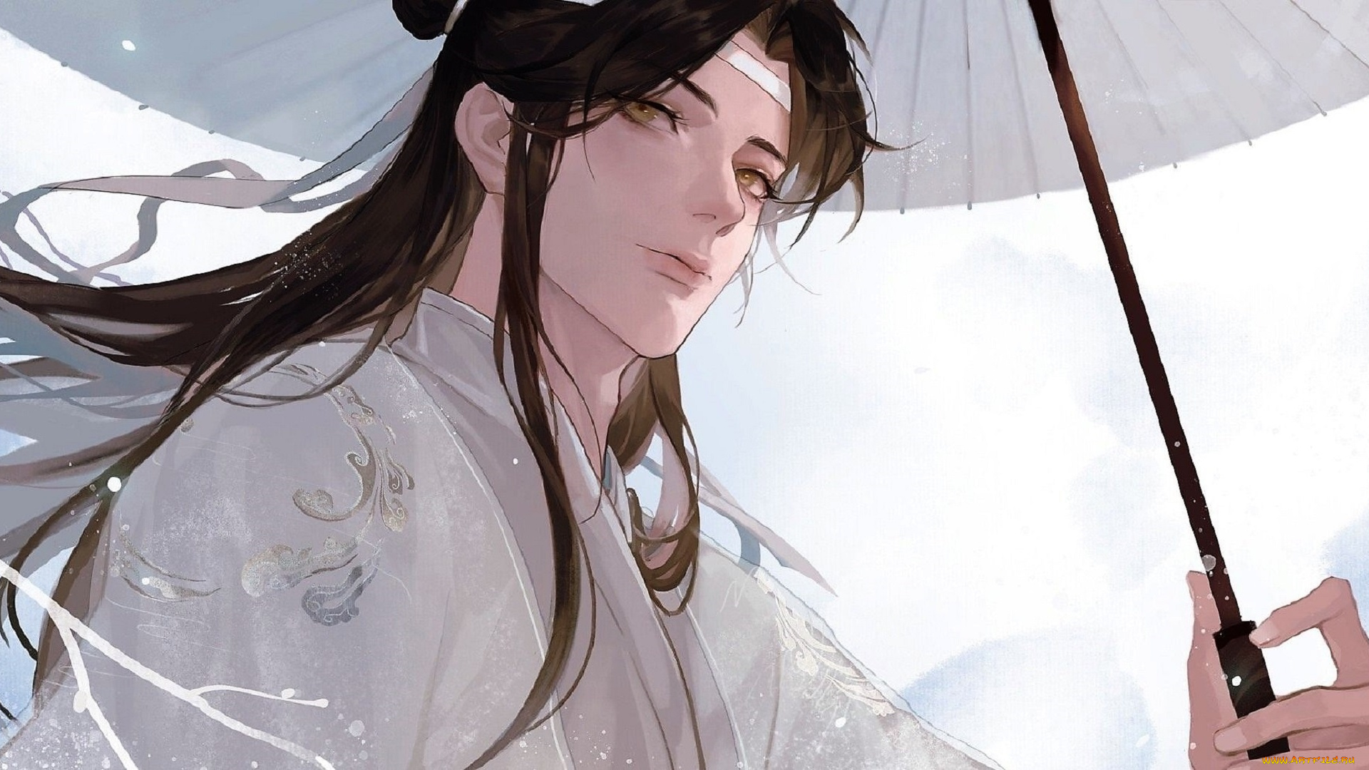 аниме, mo, dao, zu, shi, лань, ванцзи, зонт