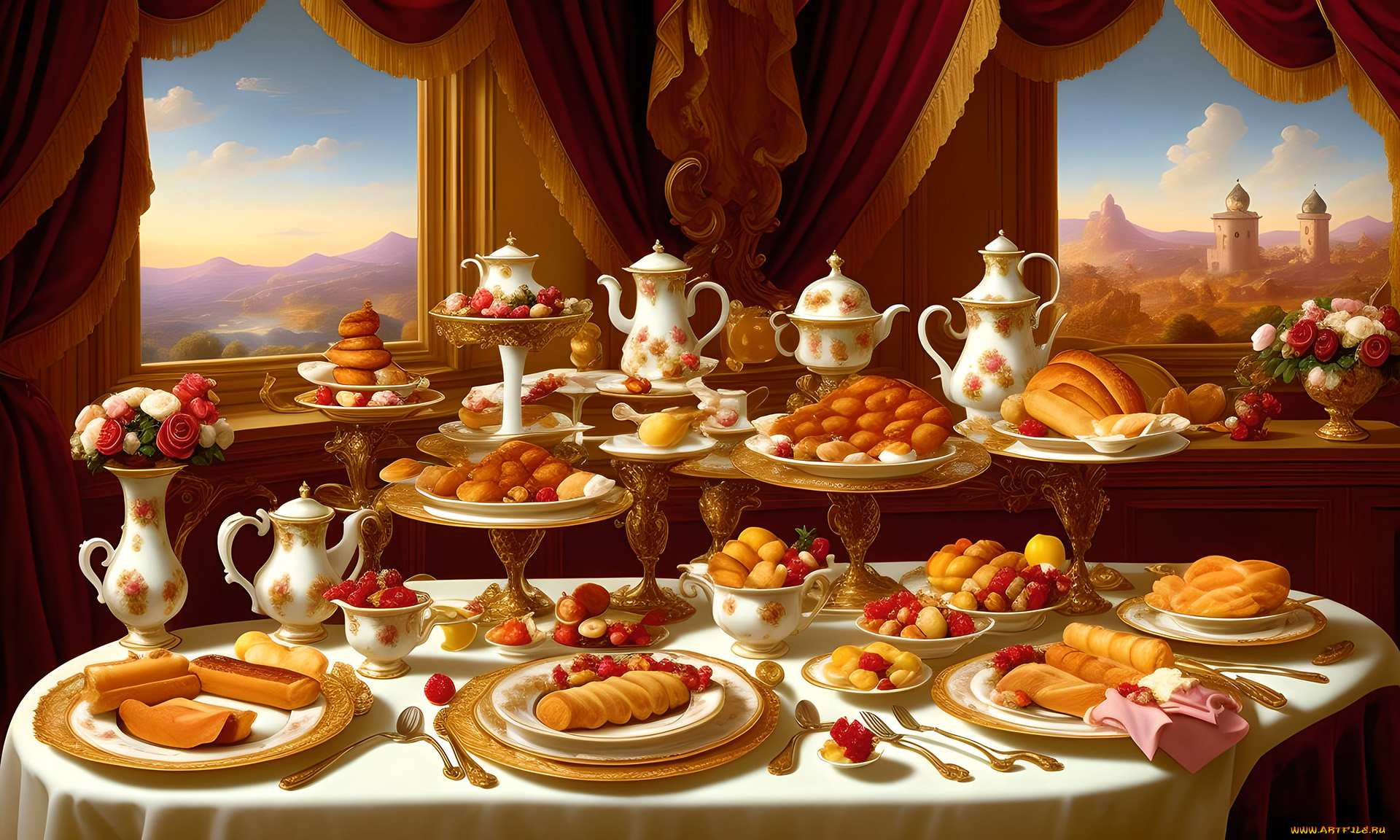 рисованное, еда, нейросети, графика, нейроарт, ai, art, нейронные, сети, рисунки, нейро, искусство