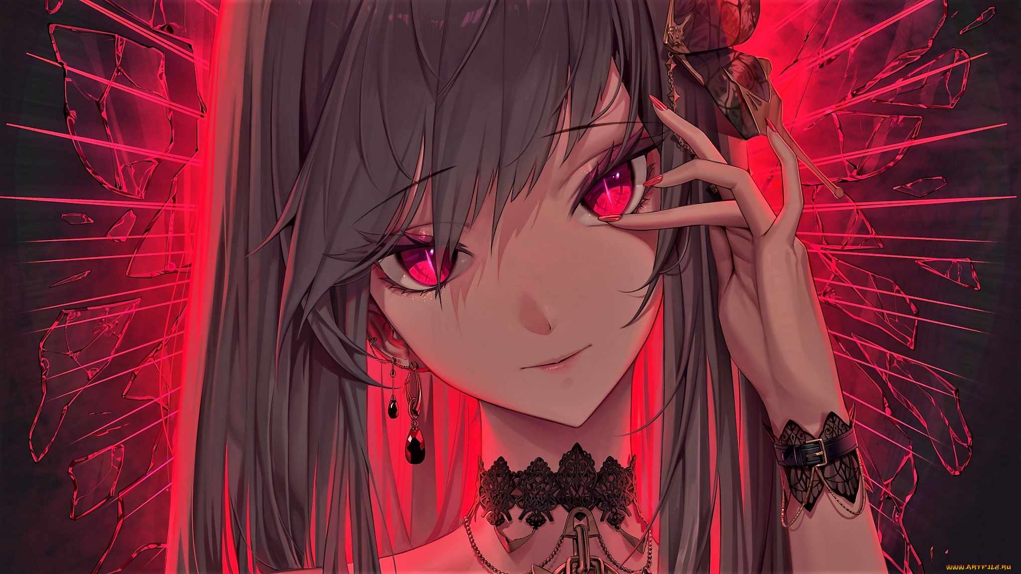 аниме, unknown, , другое, , девочка, лицо