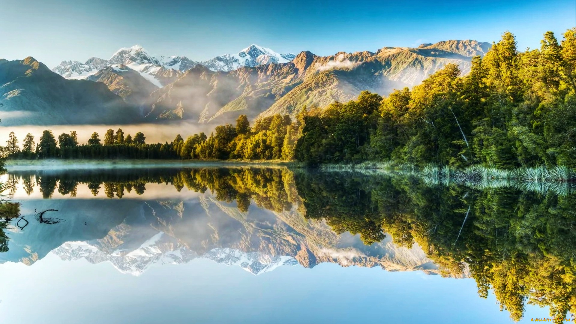 lake, matheson, new, zealand, природа, реки, озера, lake, matheson, new, zealand