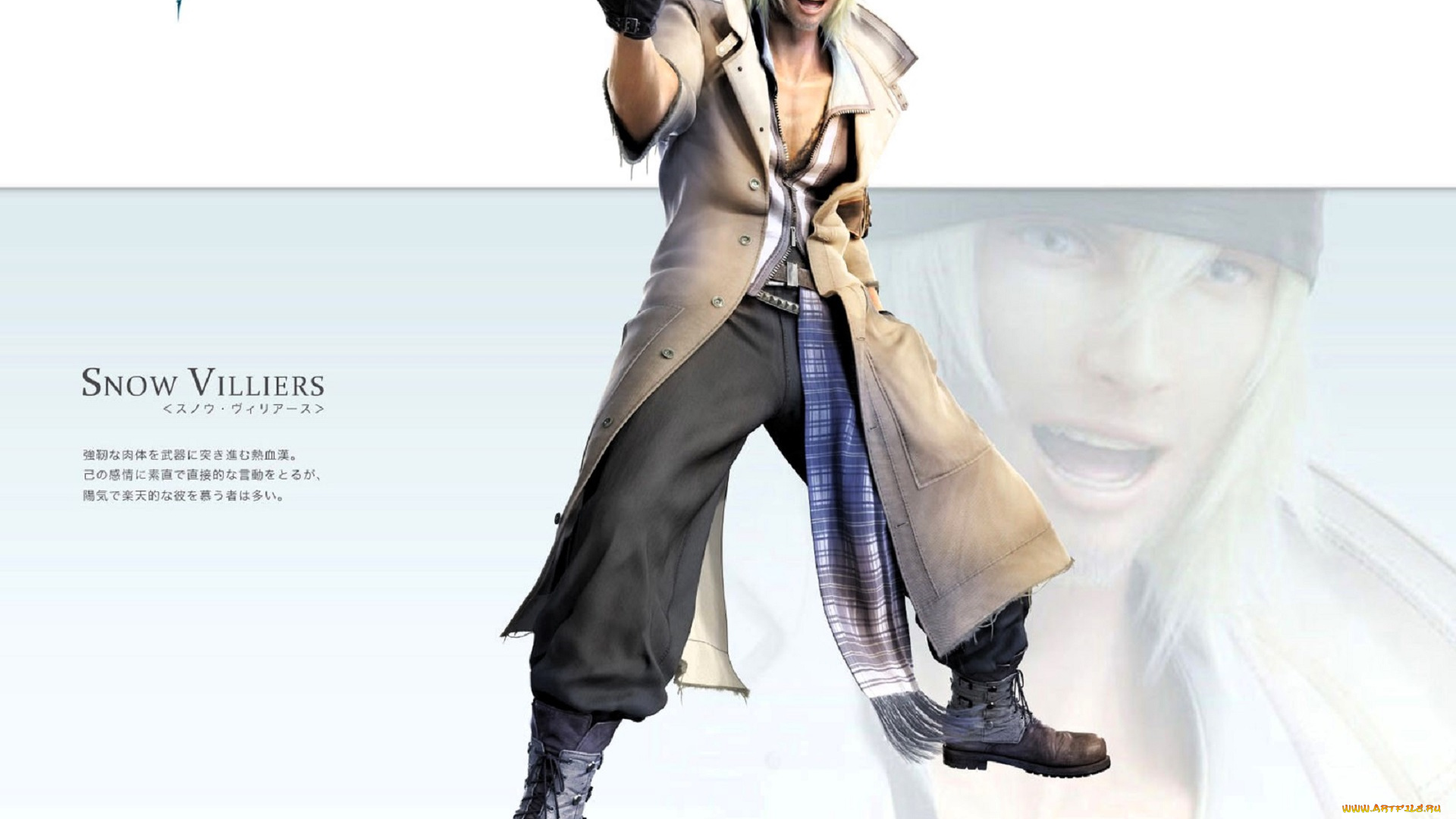 видео, игры, final, fantasy, xiii, персонаж, плащ, перчатки