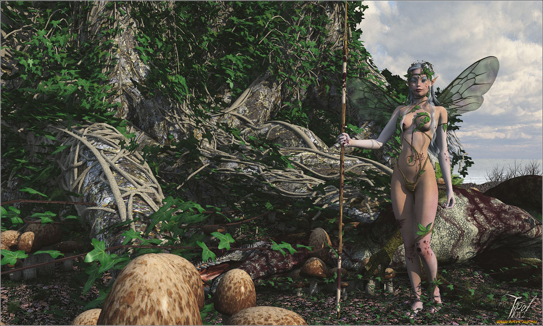 3д, графика, elves, эльфы, фея