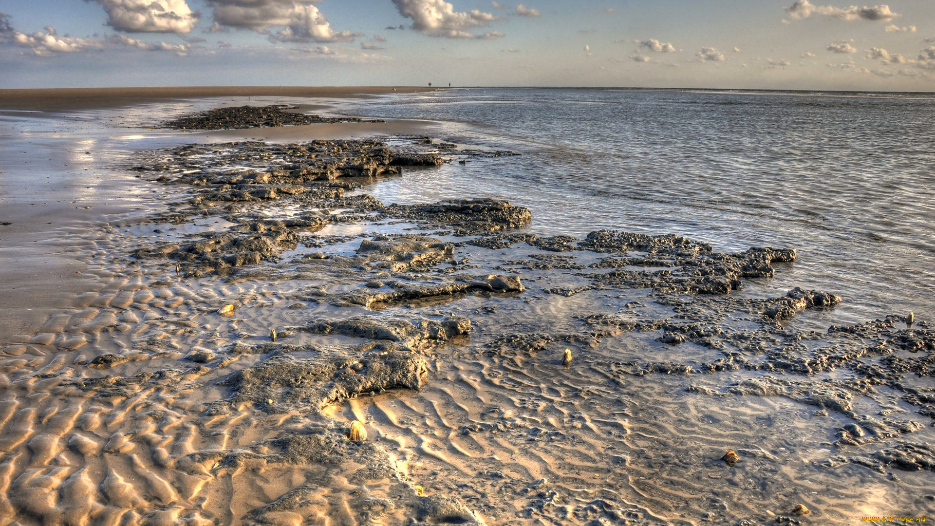 германия, санкт, петер, ординг, природа, побережье, берег, море