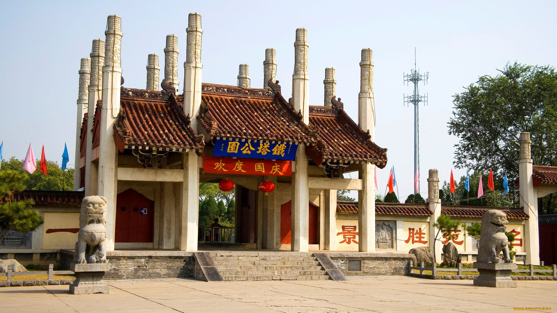 города, буддистские, другие, храмы, китай, храм