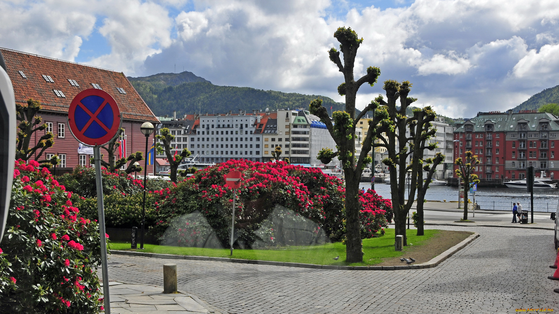 норвегия, берген, города, улицы, площади, набережные