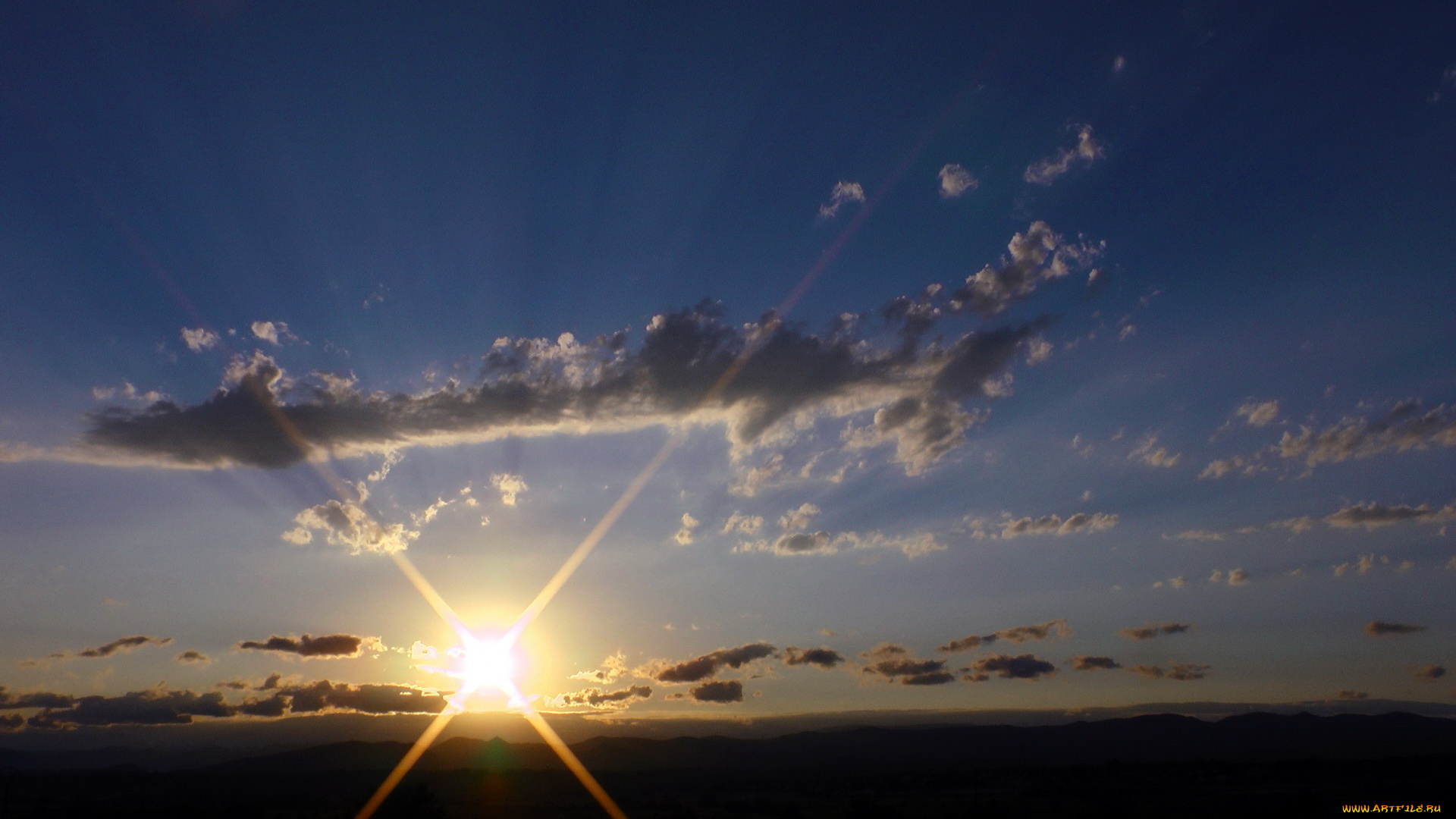 природа, восходы, закаты, тучи