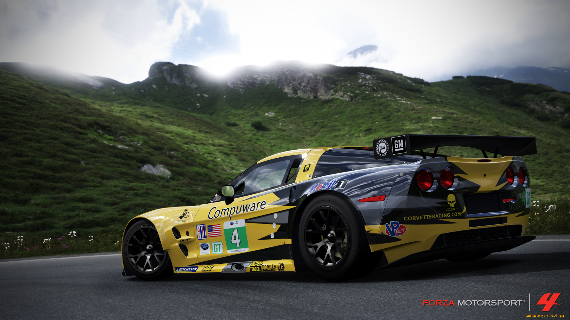 видео, игры, forza, motorsport, corvette