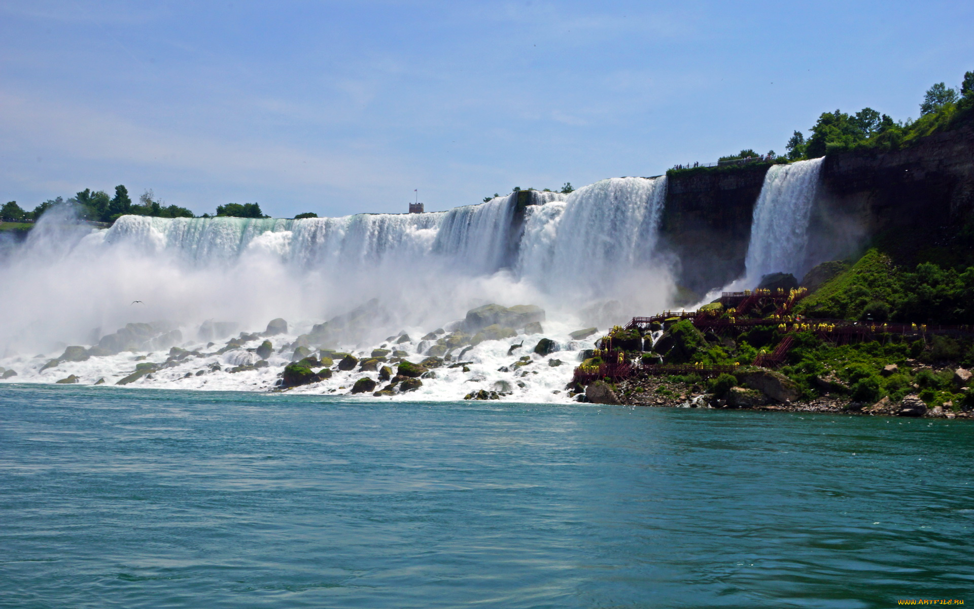 сша, нью, йорк, ниагара, природа, водопады, нью-йорк, водопад
