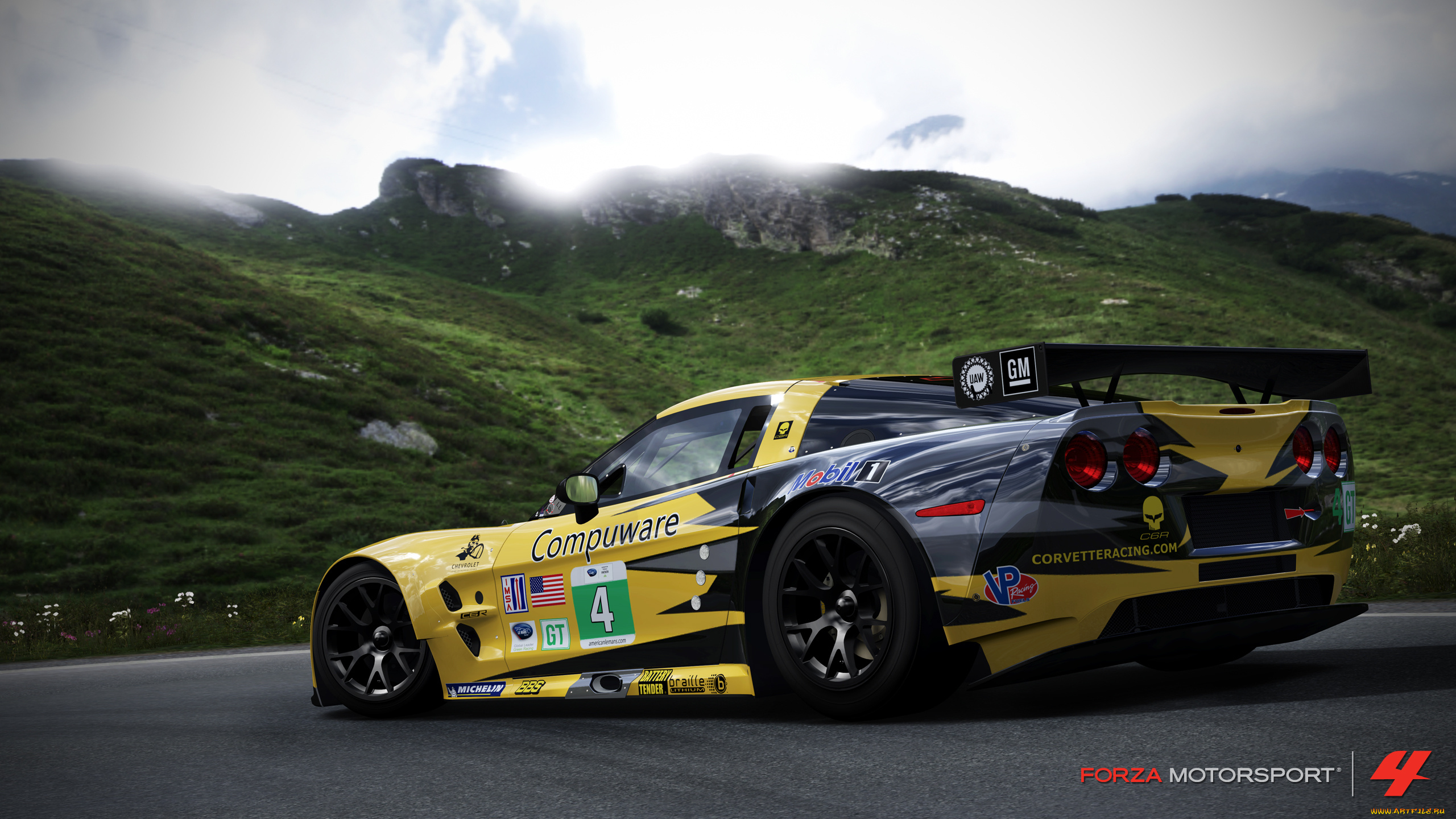 видео, игры, forza, motorsport, corvette