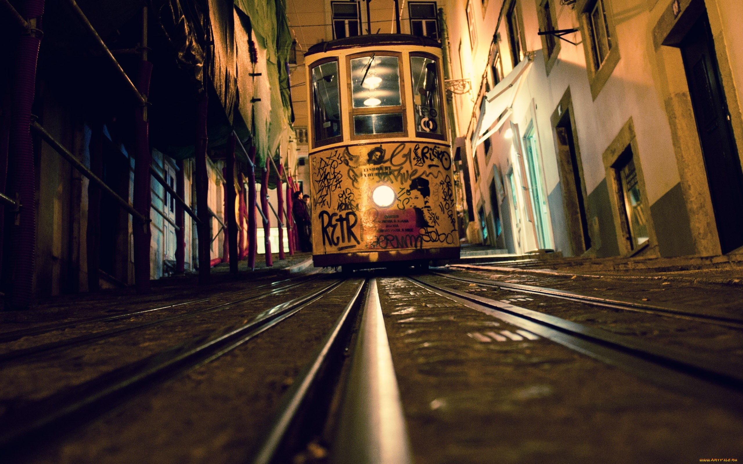 техника, трамваи, трамвай, рельсы, улица, город