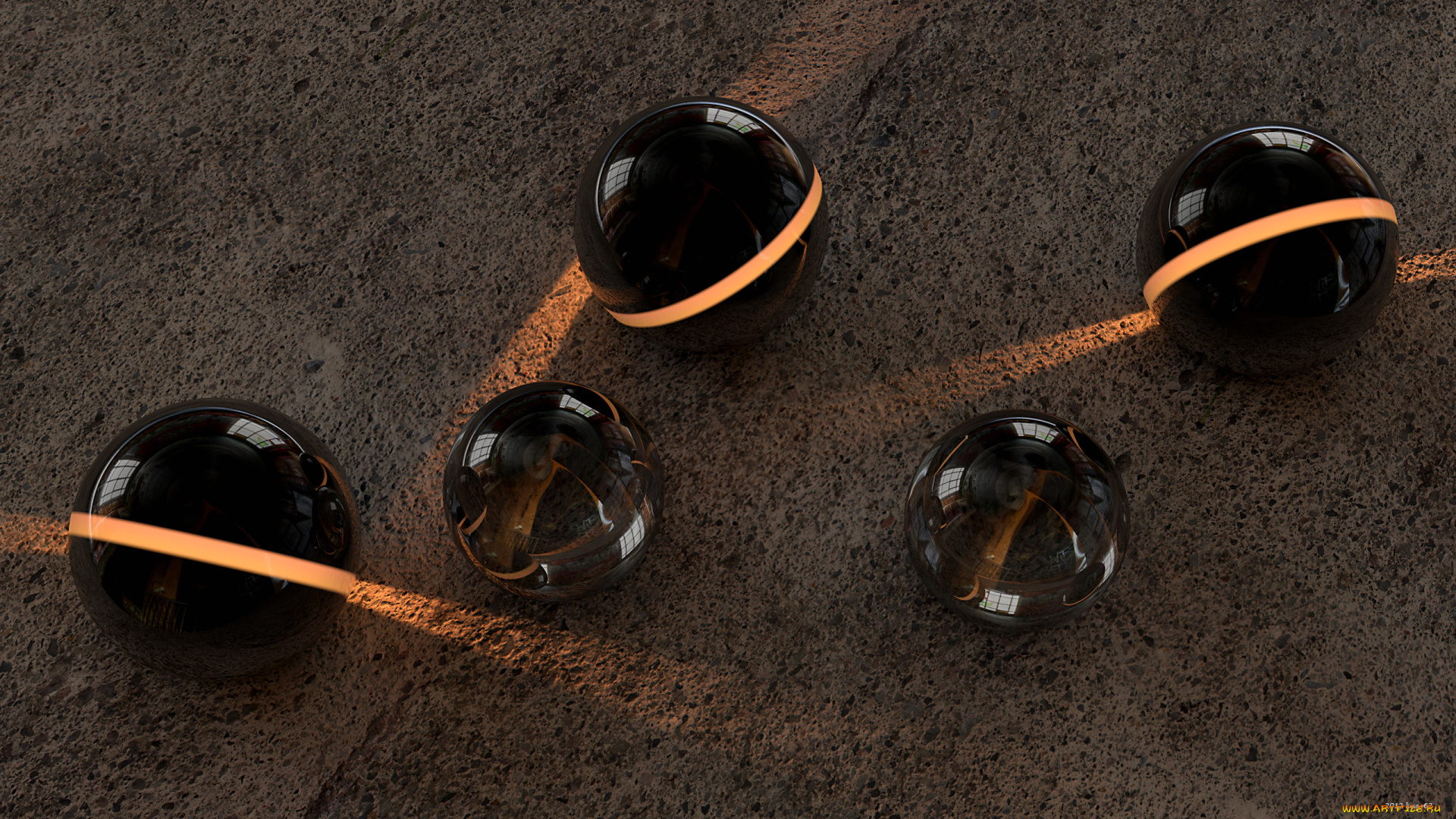 3д, графика, шары, фон